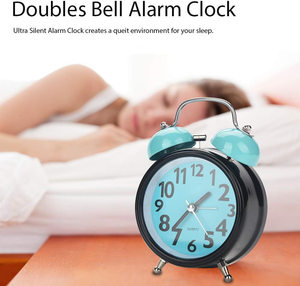 AUNMAS Quiet Alarm Clock with Night Light