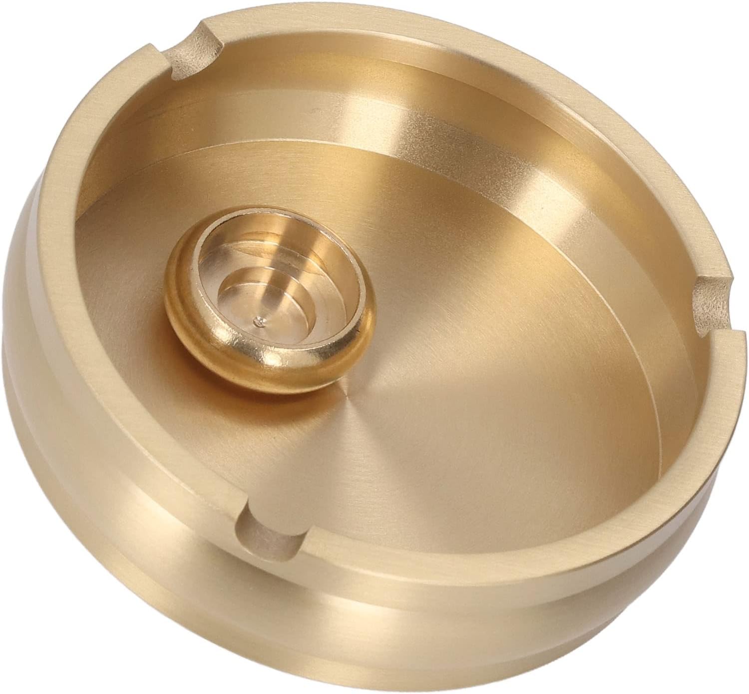 Joyzan Durable Brass Round Ashtray for Cigarettes