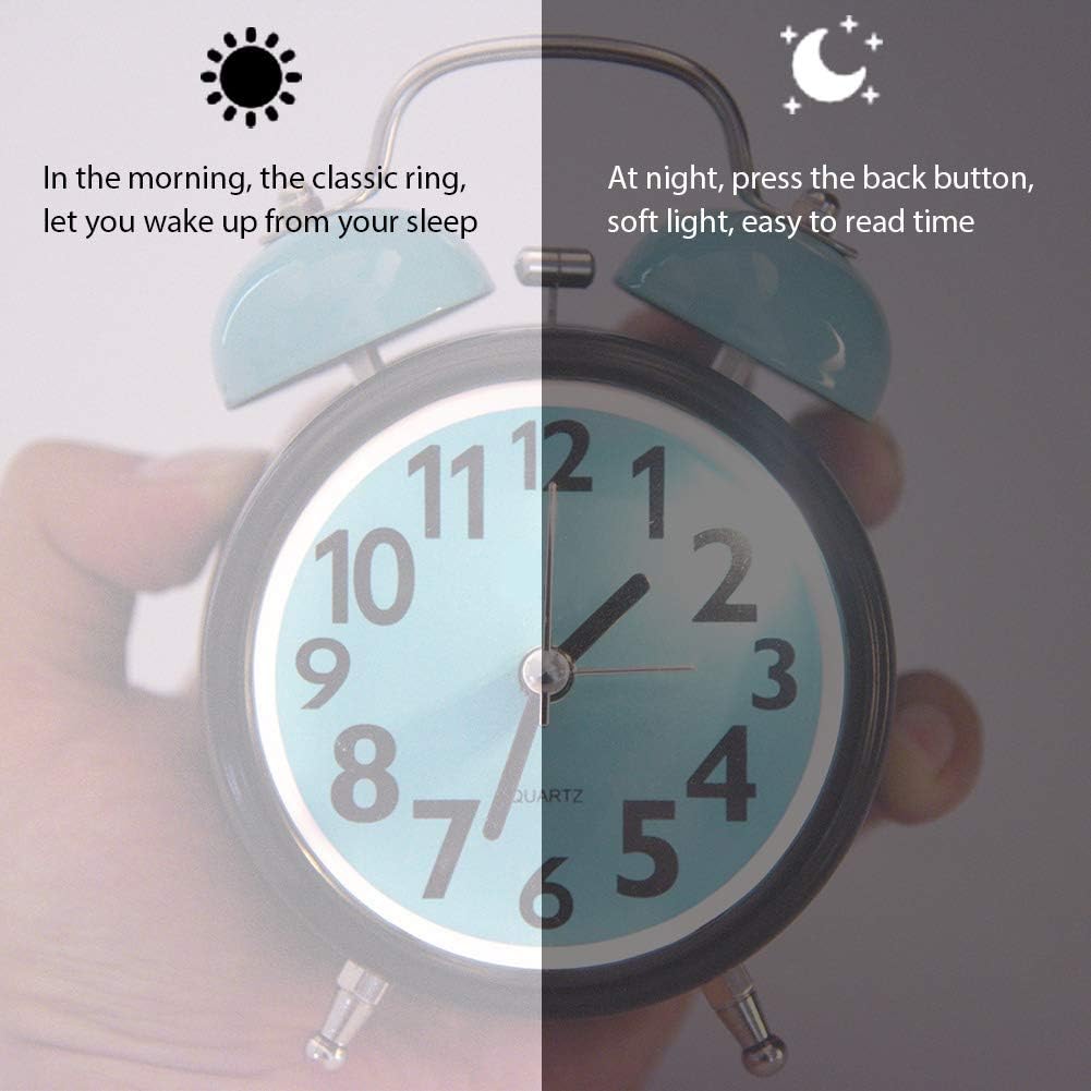 AUNMAS Quiet Alarm Clock with Night Light
