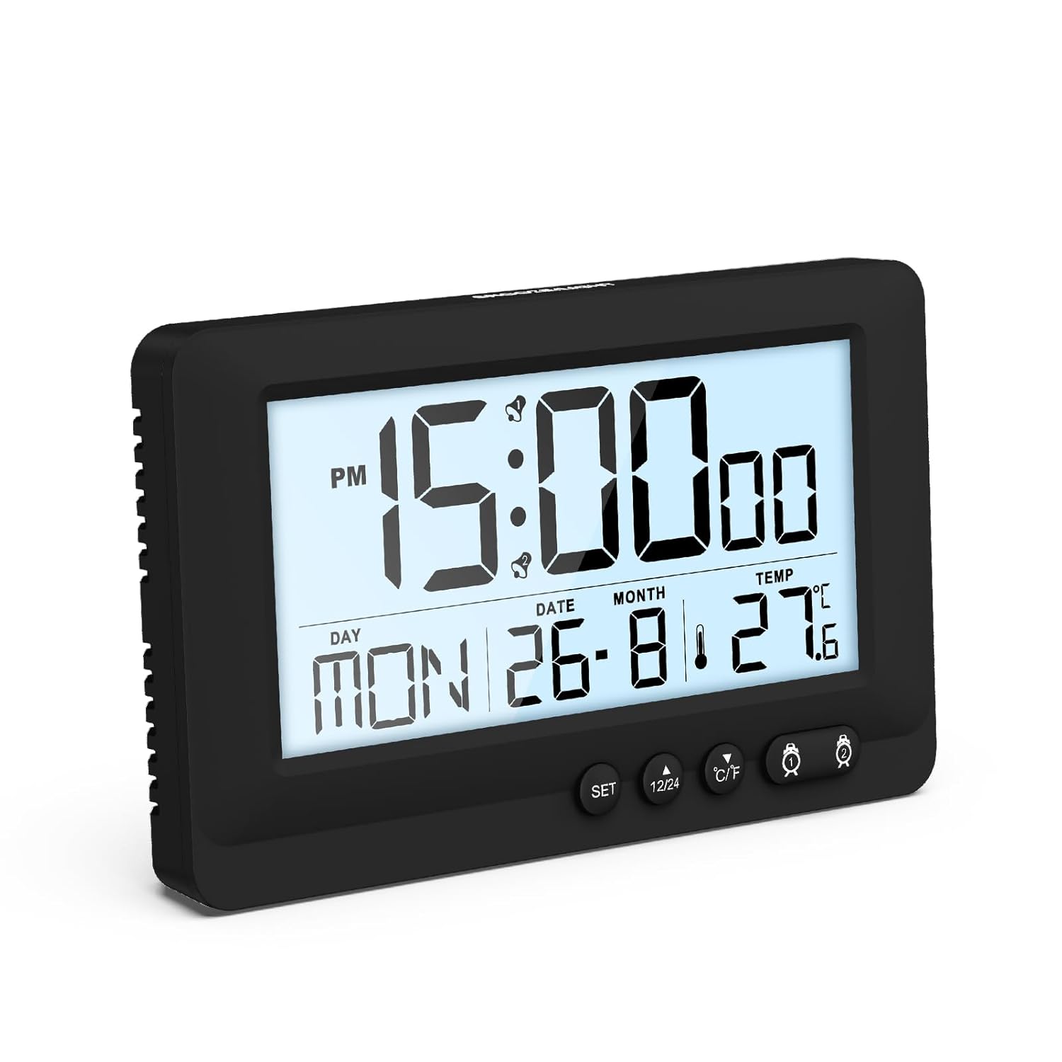 Oqimax Travel Alarm Clock with 5s Backlight and Snooze Function