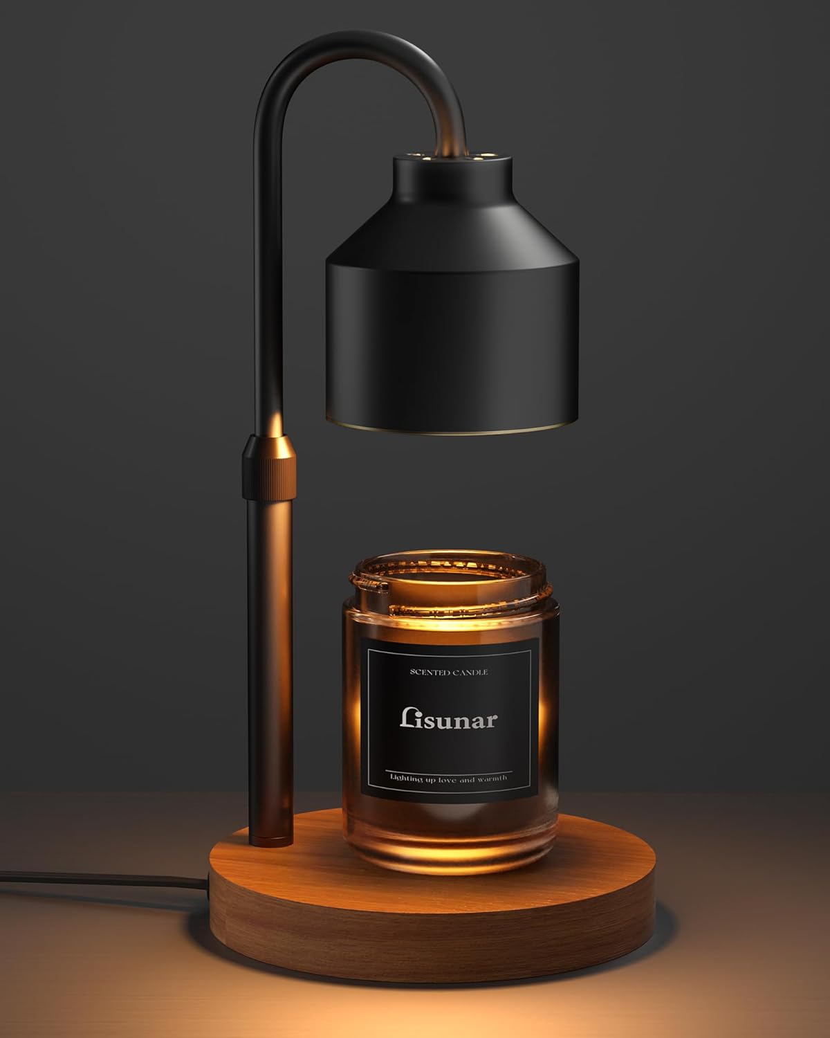 Electric Candle Warmer Lamp Black with Timer