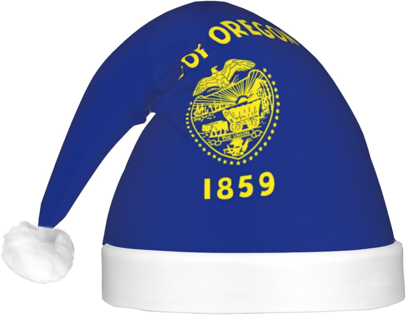 Oregon State Flag Christmas Hat with LED Lights