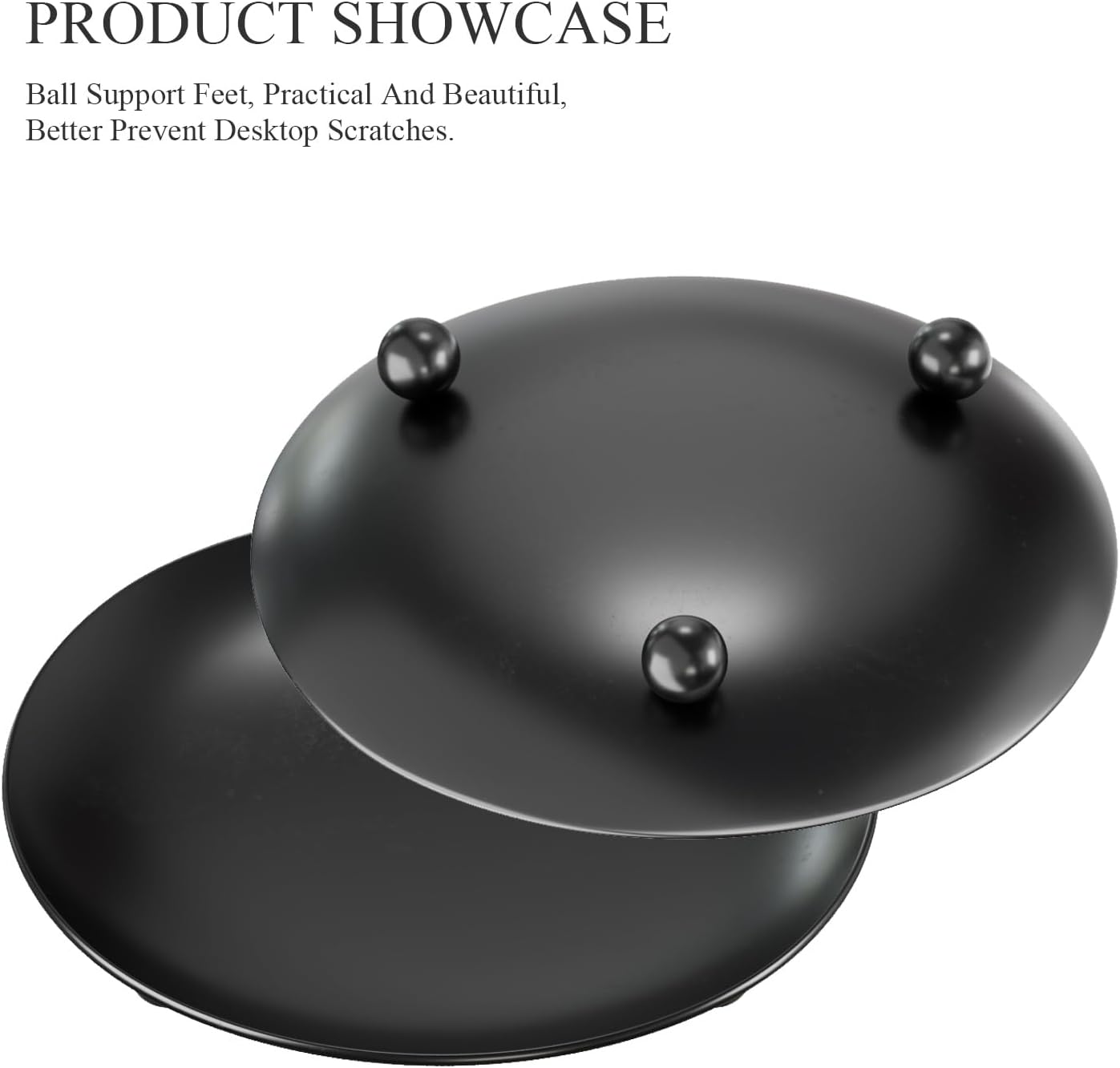 Matte Black Metal Candle Holders Set of 2