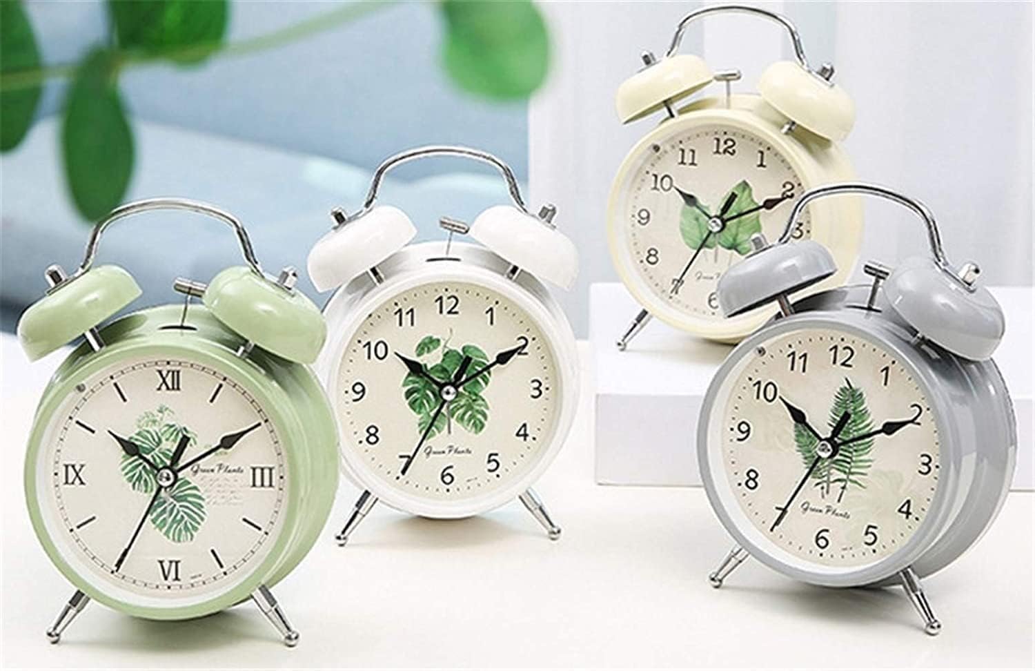 Metal Silent Alarm Clock with Night Light 1