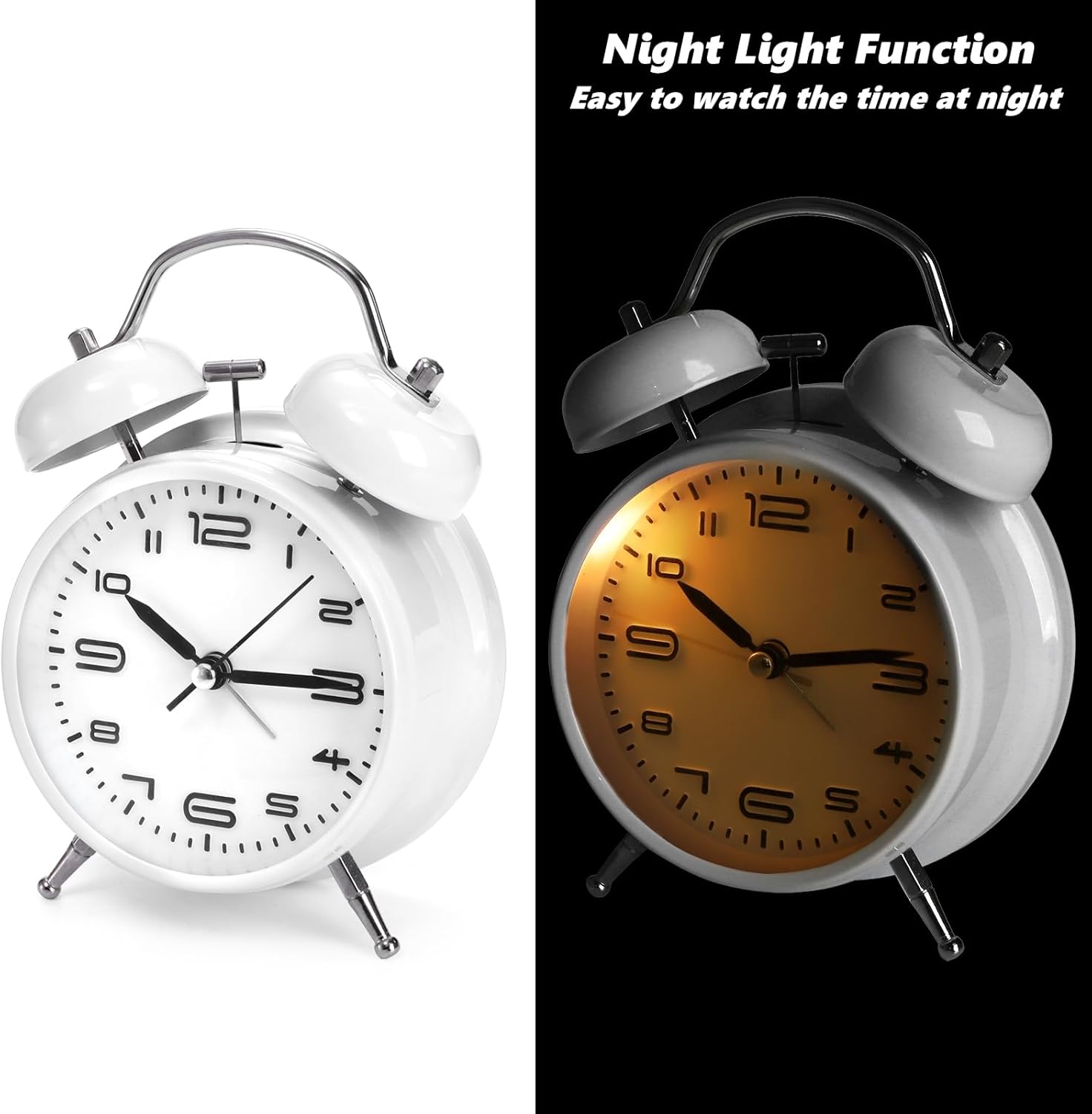 Cididu 2 Pack Twin Bell Alarm Clocks