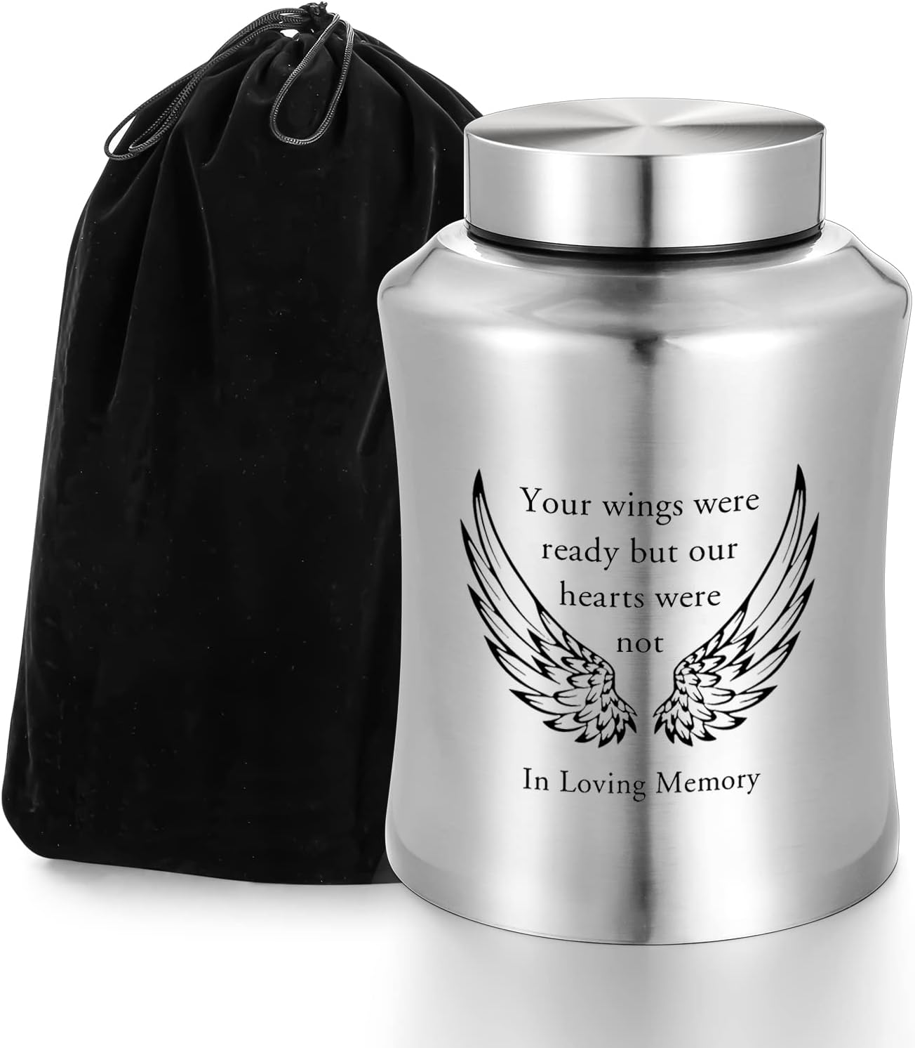 Stainless Steel Decorative Urn for Human Ashes