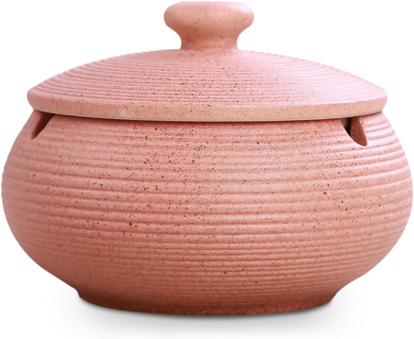 Ceramic Ashtray with Lids Flamingo Pink Windproof