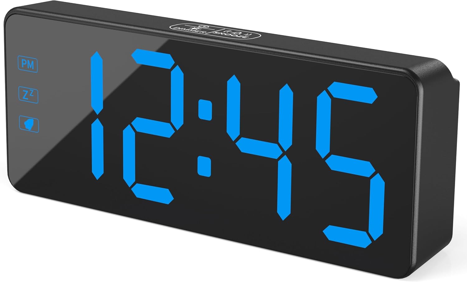 Kwanwa Digital Alarm Clock with 3-Level Dimmer and Battery Backup