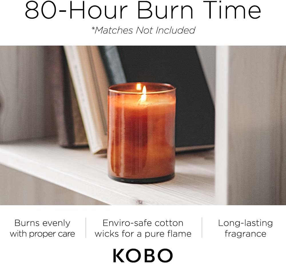 KOBO Dark Cassis Scented Candle 15 oz Jar