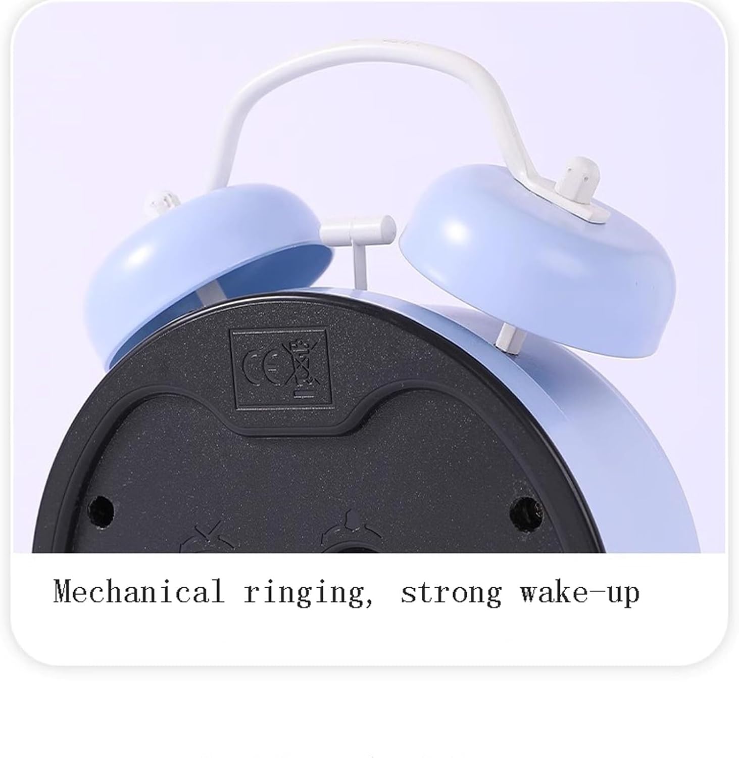 4 Inch Super Quiet Double Bell Alarm Clock with Luminous Display