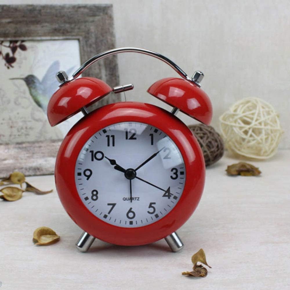 ROCILB Alarm Clock with Night Light and Dual Bell