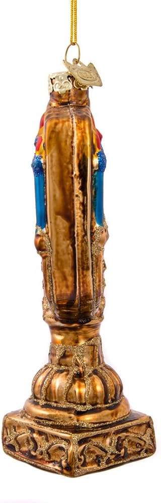 Kurt S Adler 4-5 Inch Noble Gems Glass Menorah Ornament