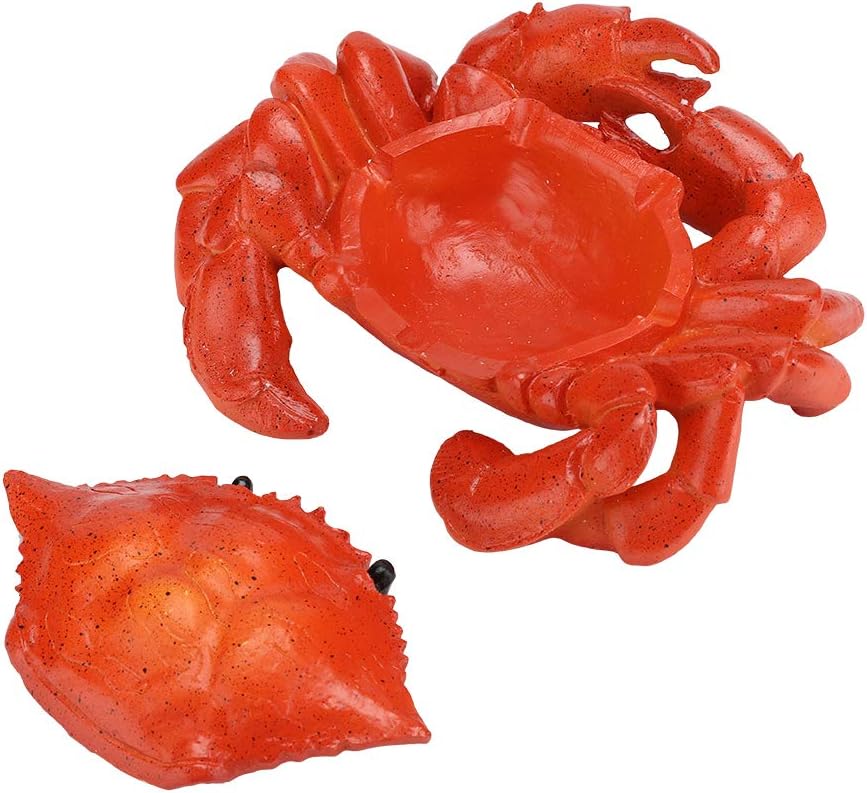 Resin Crab Shape Decorative Ashtray with Cover
