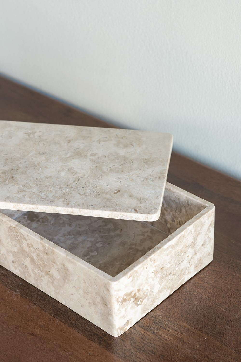 AB Home Beige Marble Box - Decorative Storage