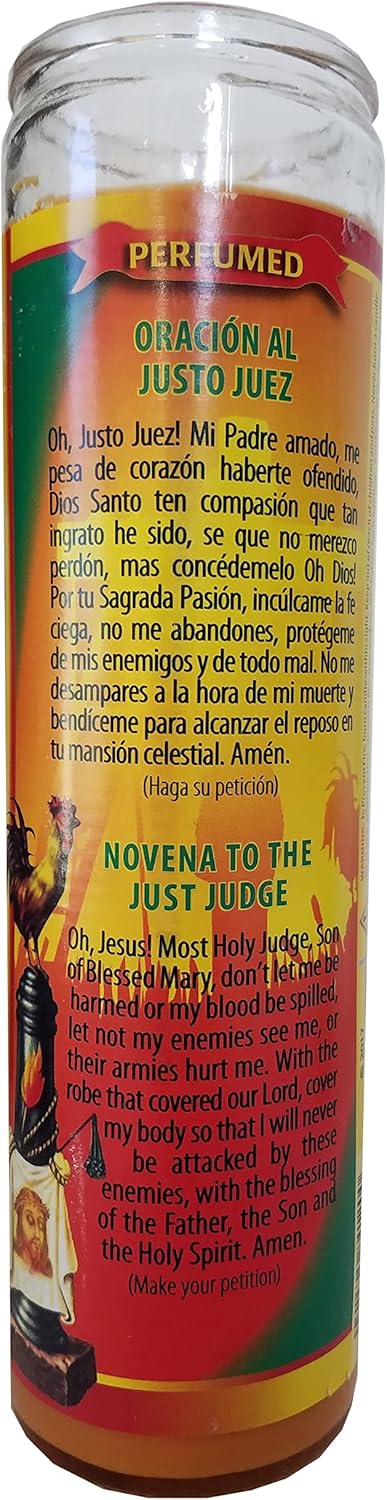 Staci19 Just Judge Orange Perfumed Pillar Candle