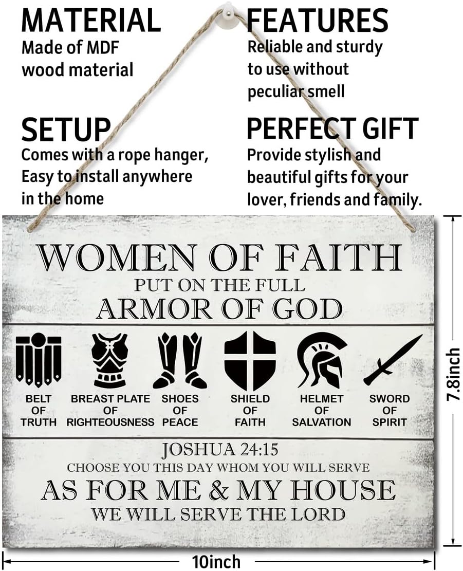 Printed Wood Plaque Sign Wall Hanging with Hemp Lanyard