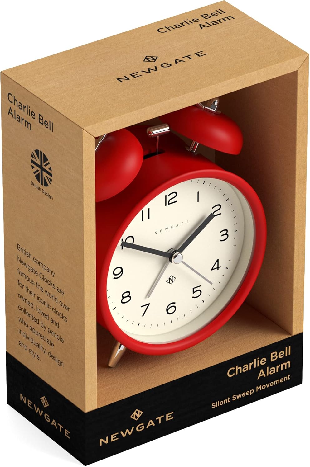 NEWGATE Charlie Bell Echo Alarm Clock Red