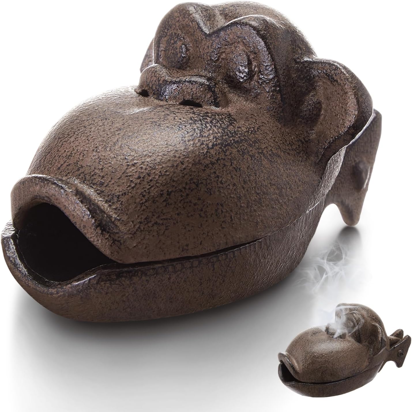 LemonRoad Cast Iron Monkey Cigar Ashtray