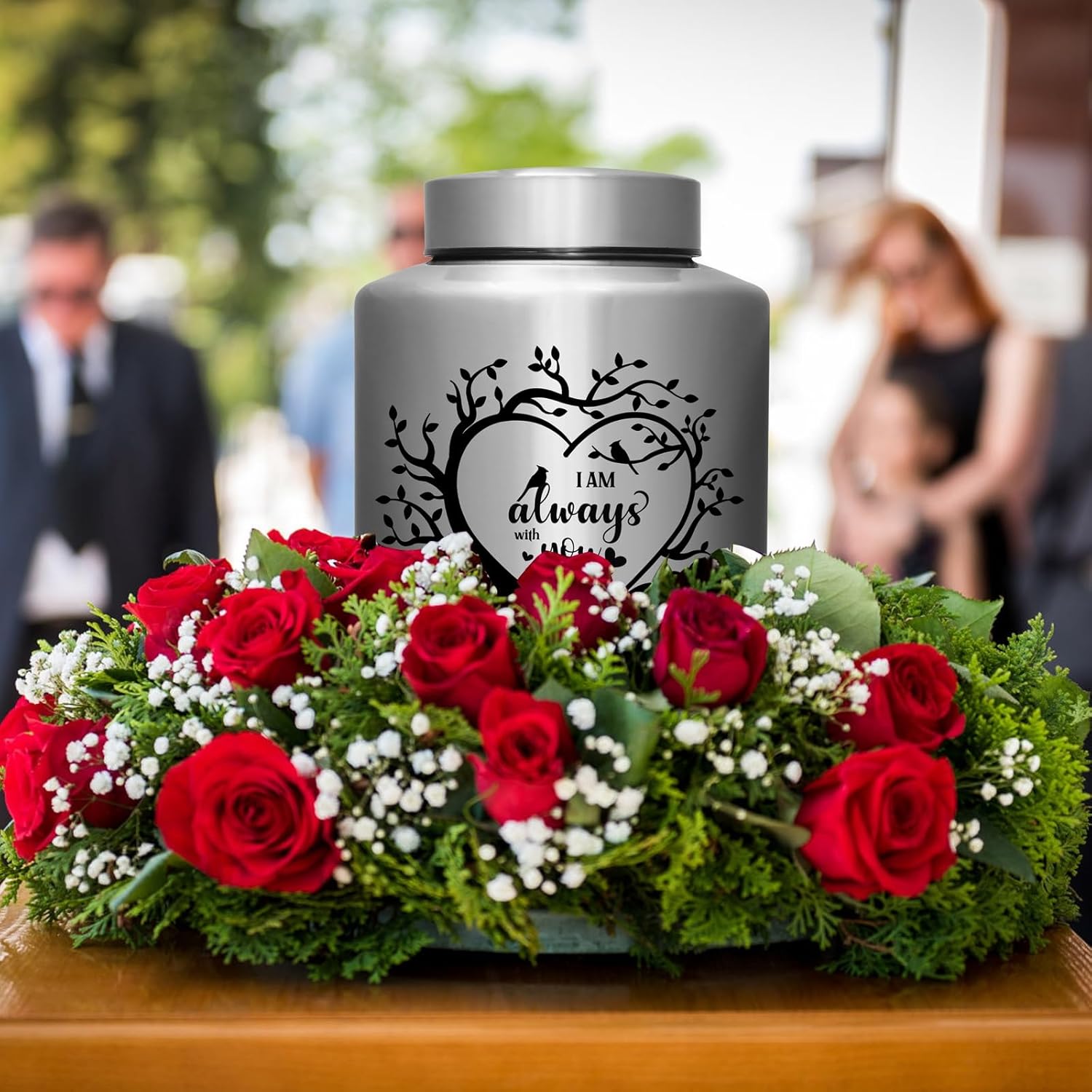 WAVITA Cremation Urn for Human Ashes 220 lbs Decorative