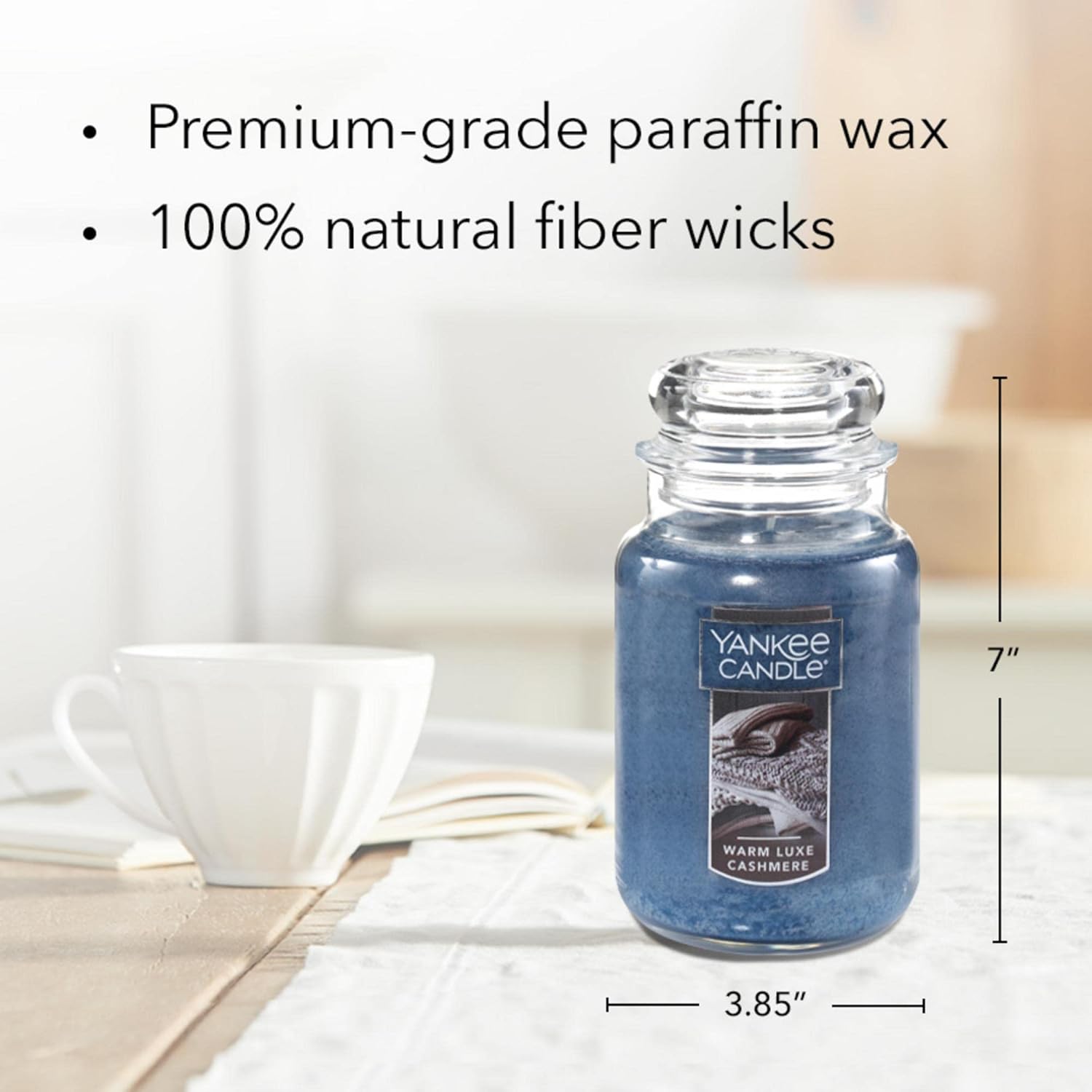 Yankee Candle Warm Luxe Cashmere 22oz Jar Candle