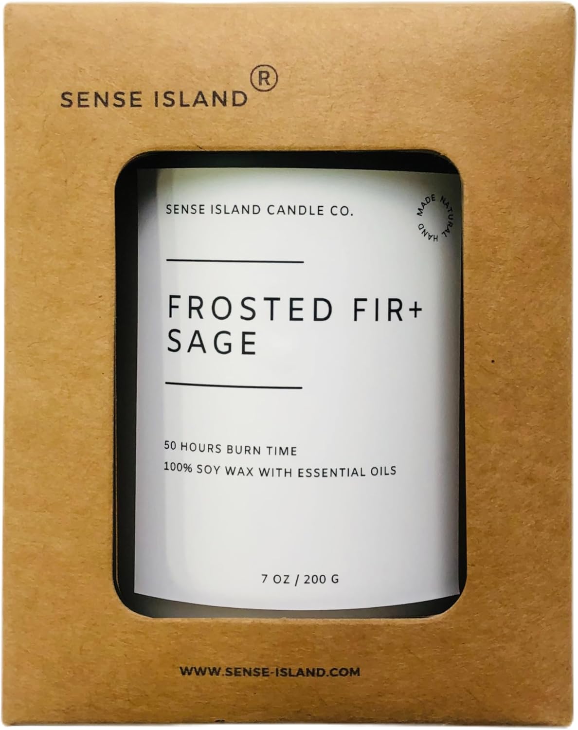 Frosted Fir and Sage Scented Jar Candle