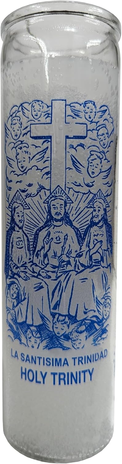 Generic Holy Trinity White Pillar Candle
