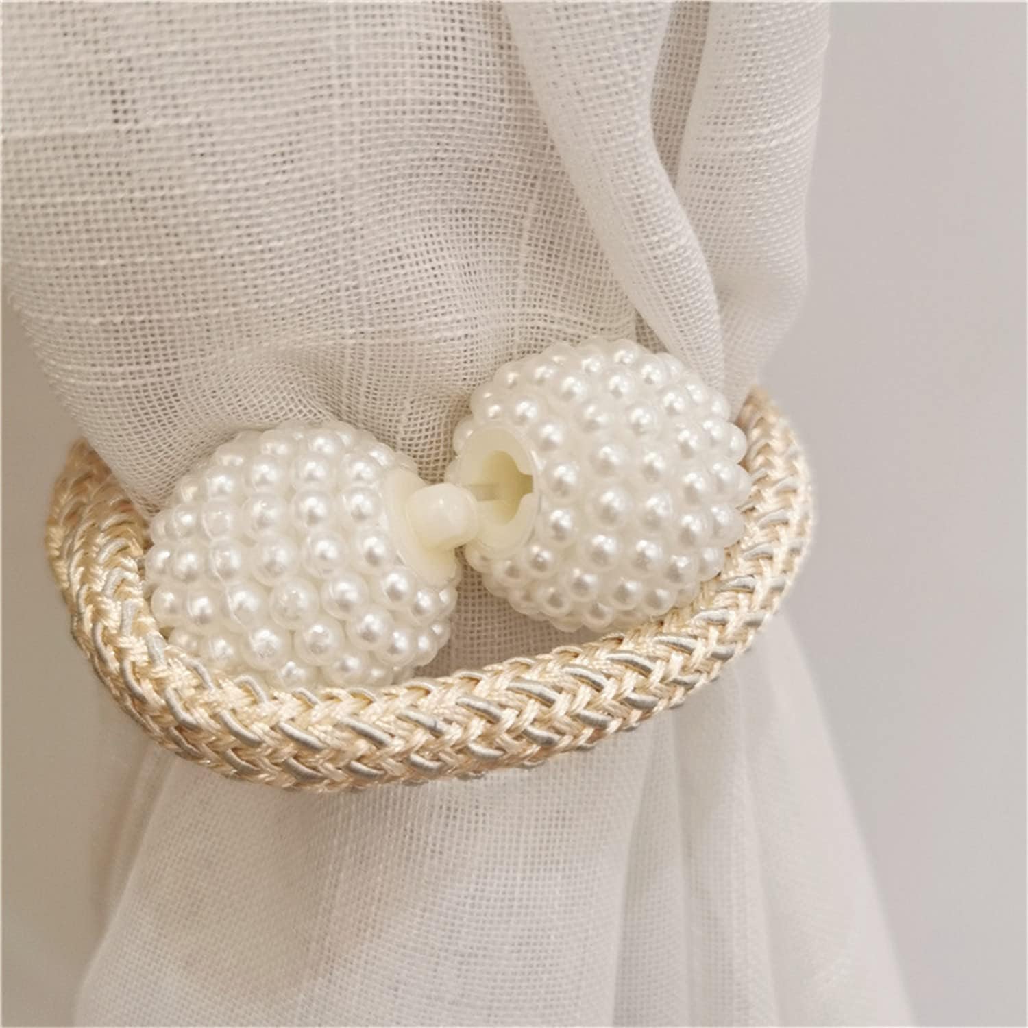 2 Pack Cartoon Bear Curtain Tiebacks White