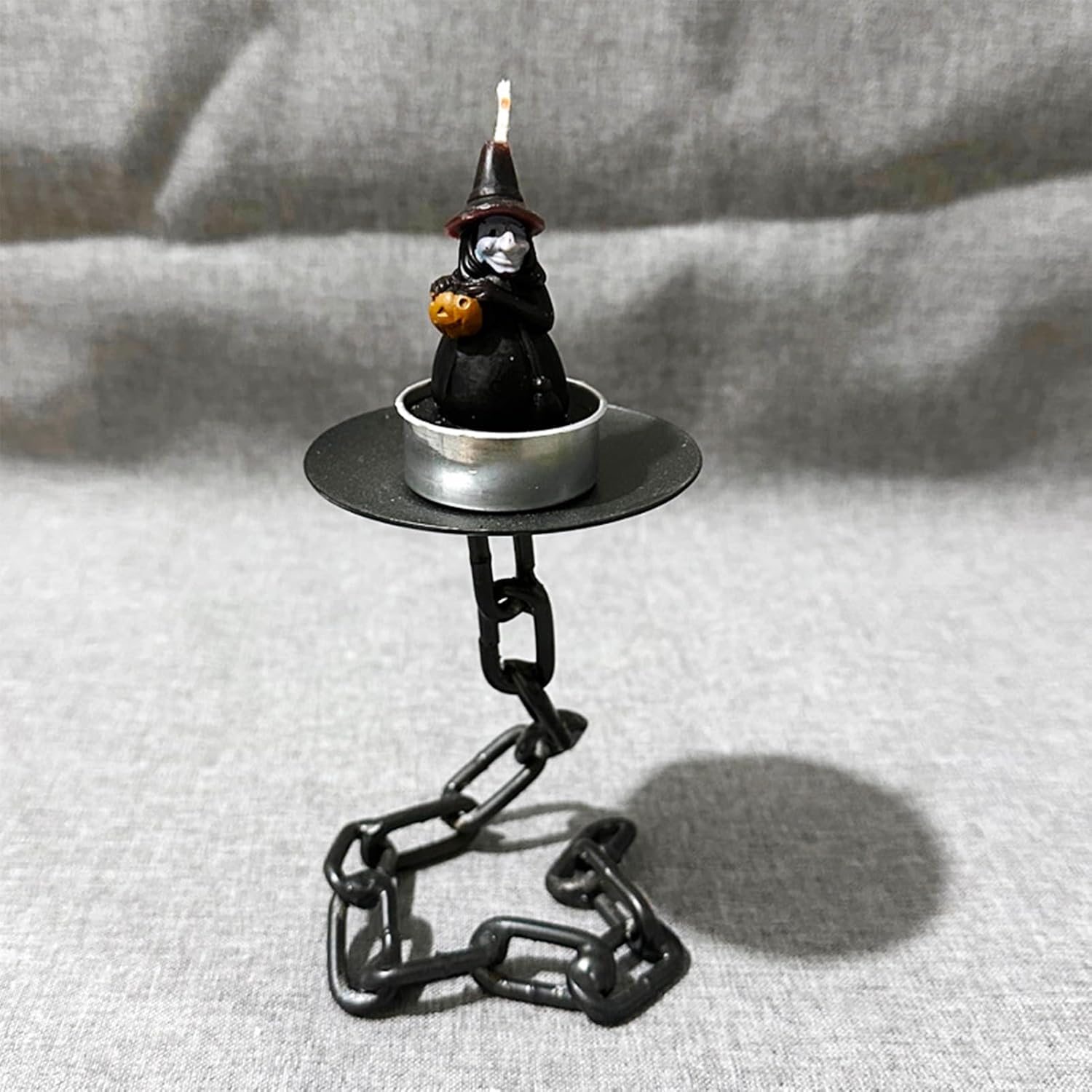 DANELYNN Black Candle Holder with Butterfly Design