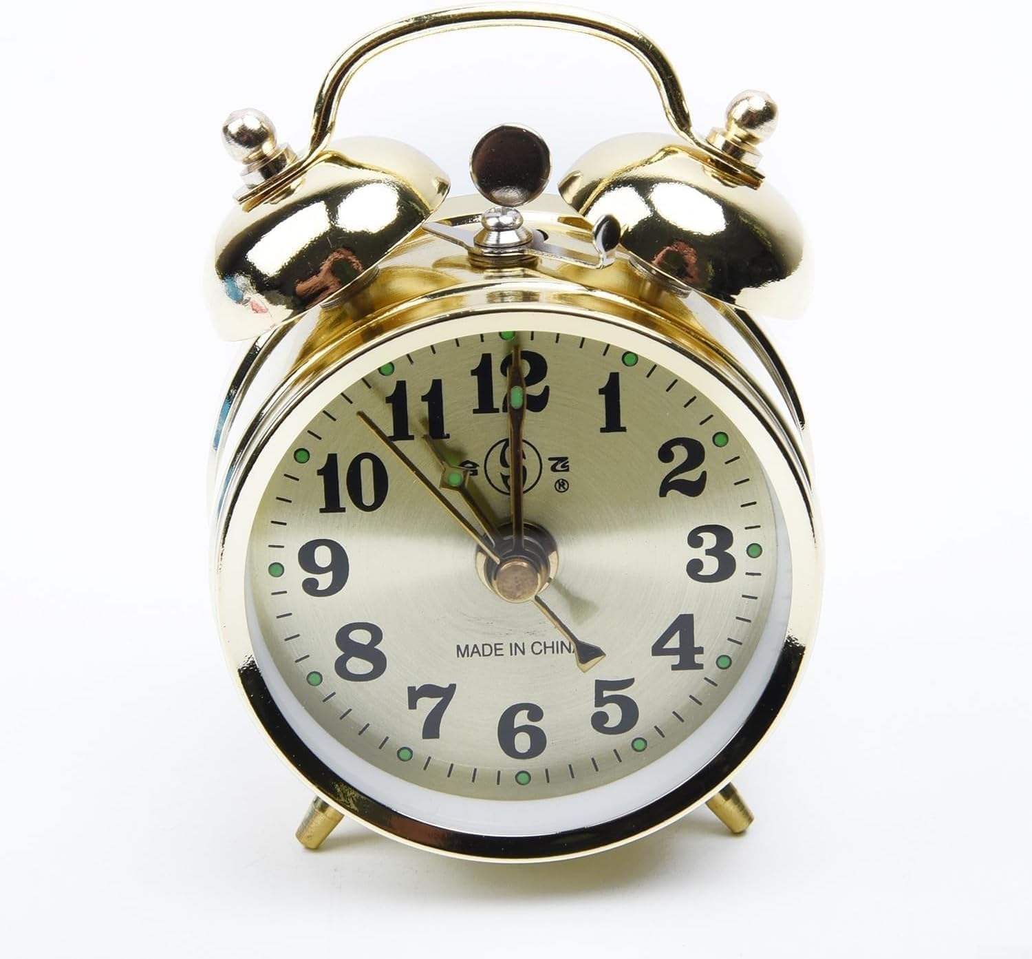 7cm Manual Wind Up Twin Bell Alarm Clock