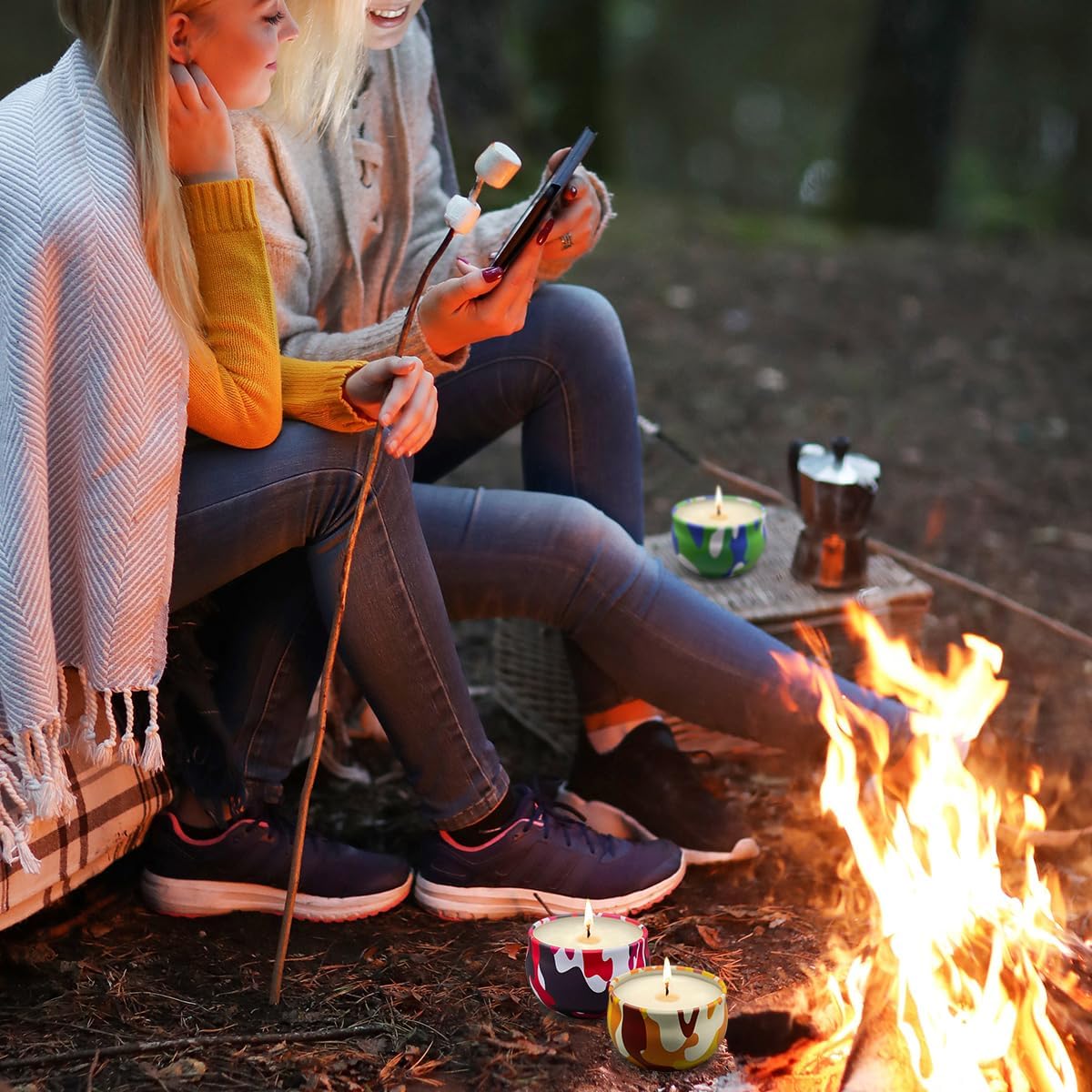 3 Pack Strong Citronella Candles for Outdoor Use