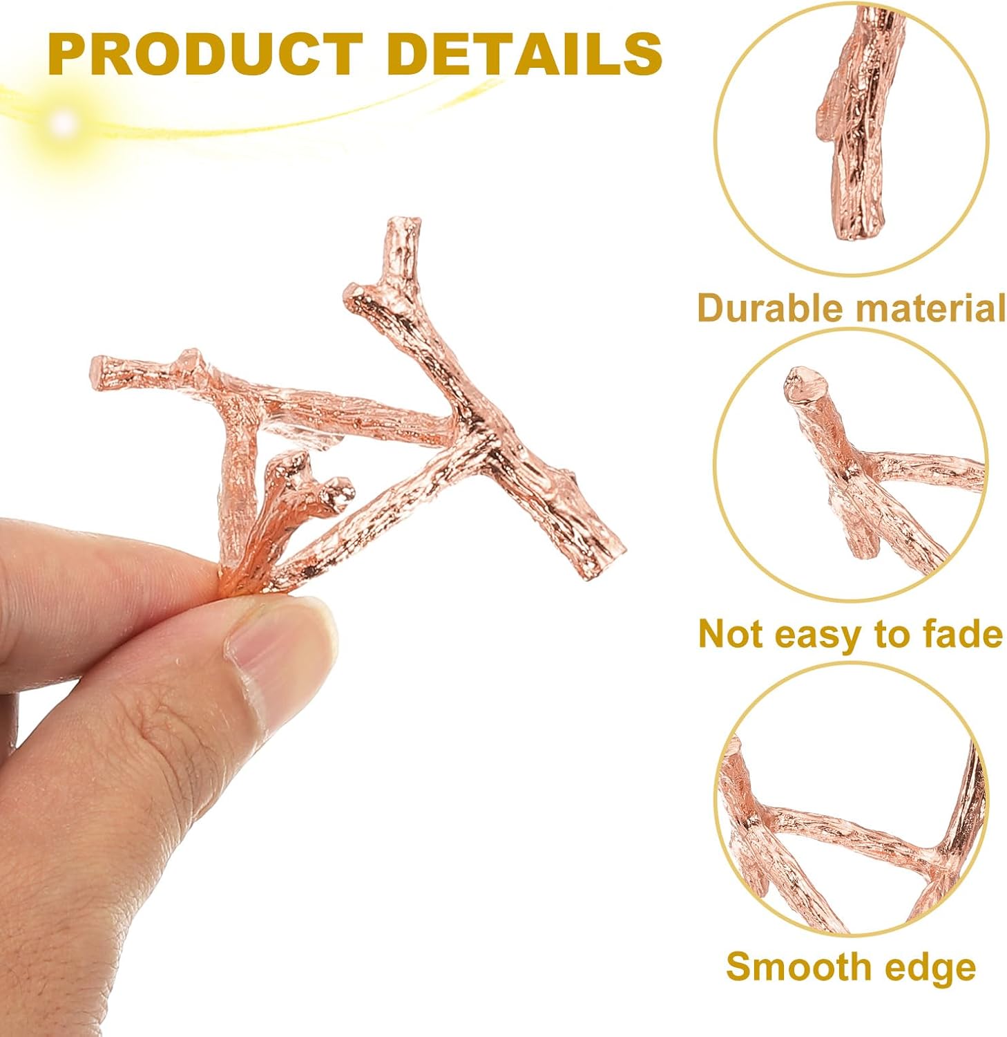 Uxcell Metal Crystal Ball Display Stand 22 Dia Rose Gold Pedestal Holder