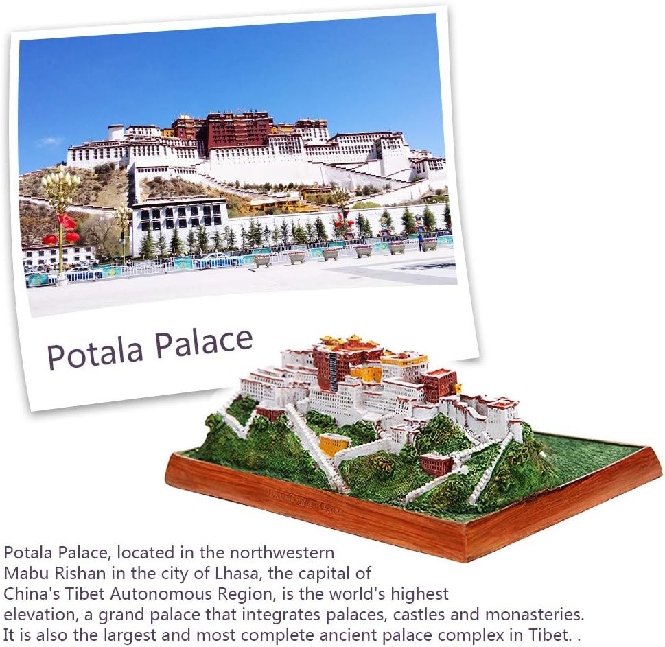 Potala Palace Resin Sculpture for Home Desk Decoration
