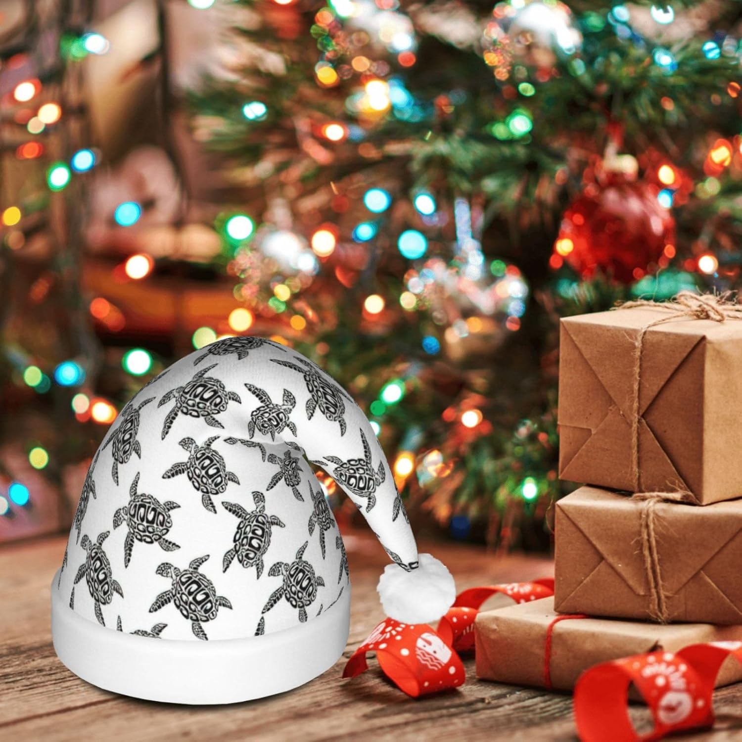 Animals Sea Turtles Christmas Hat with LED Lights