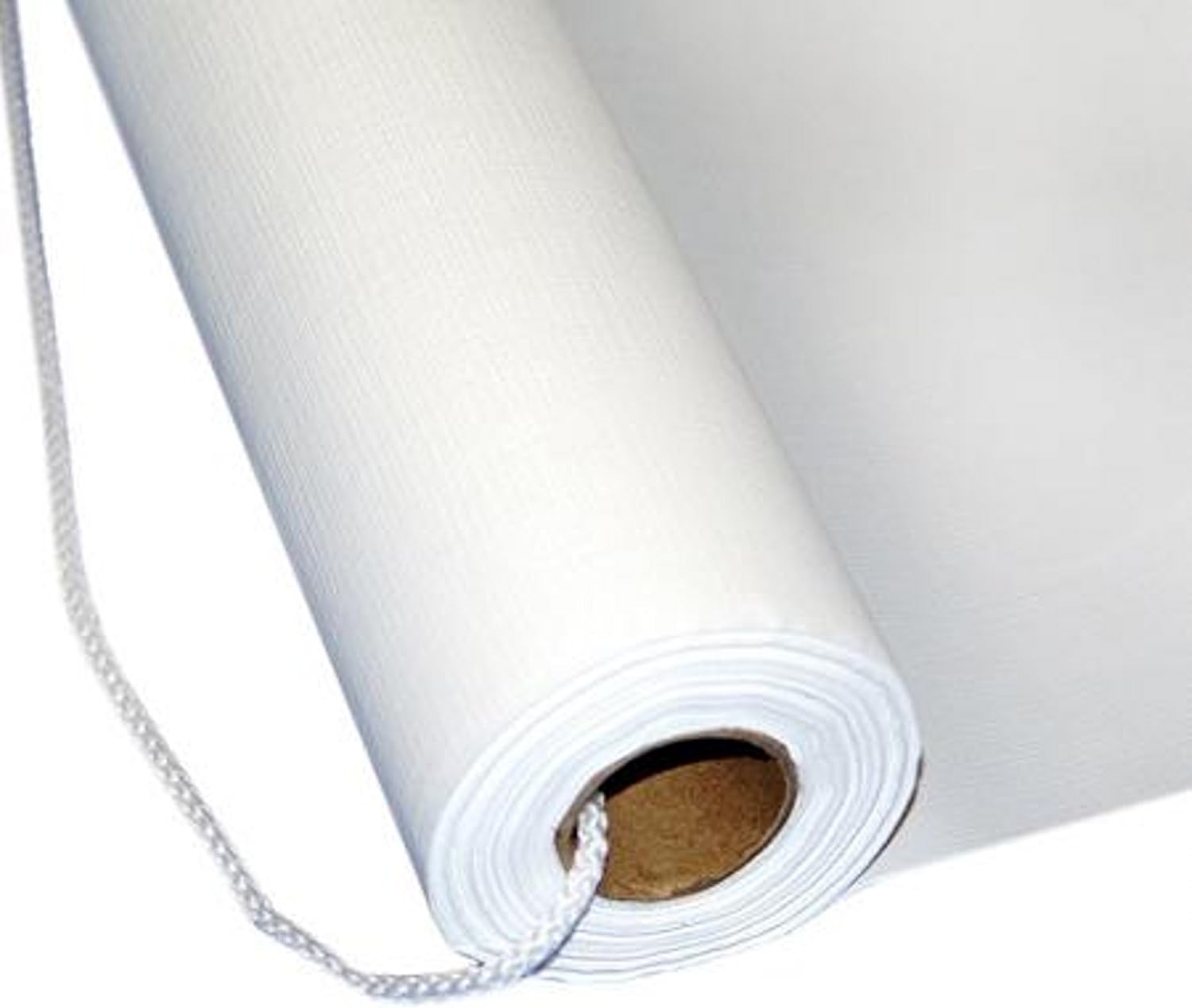 White Plastic Aisle Runner 36in x 50ft with Pull Cord