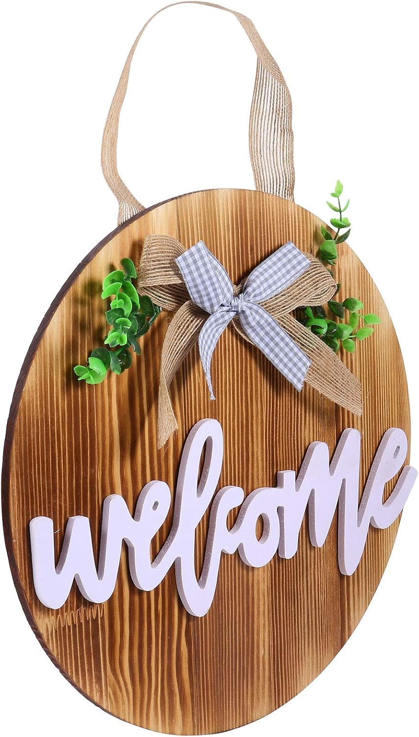 VICASKY Welcome Wall Hanging Sign Rustic Decor