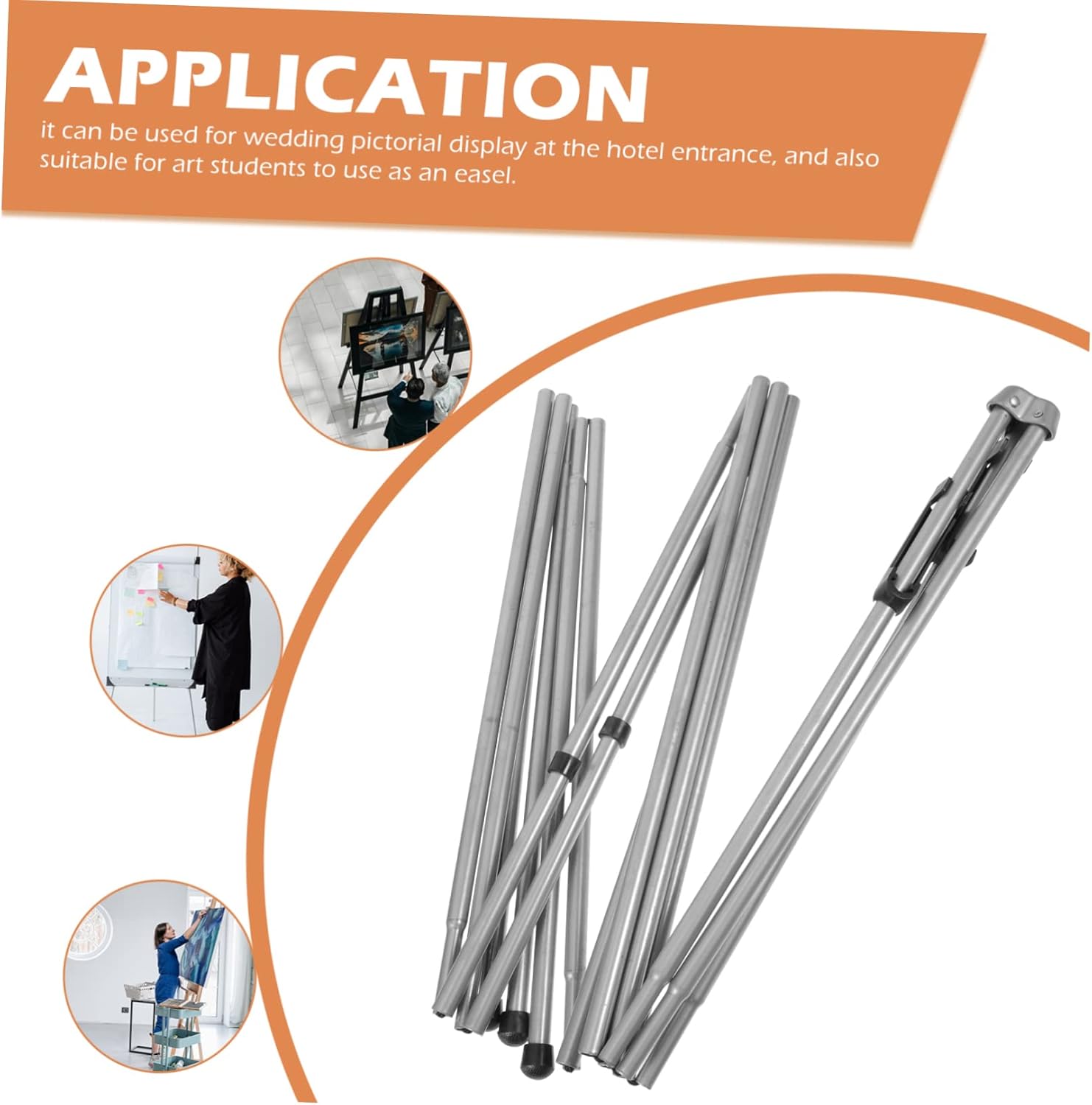 Adjustable Metal Easel Stand for Art Posters Presentations