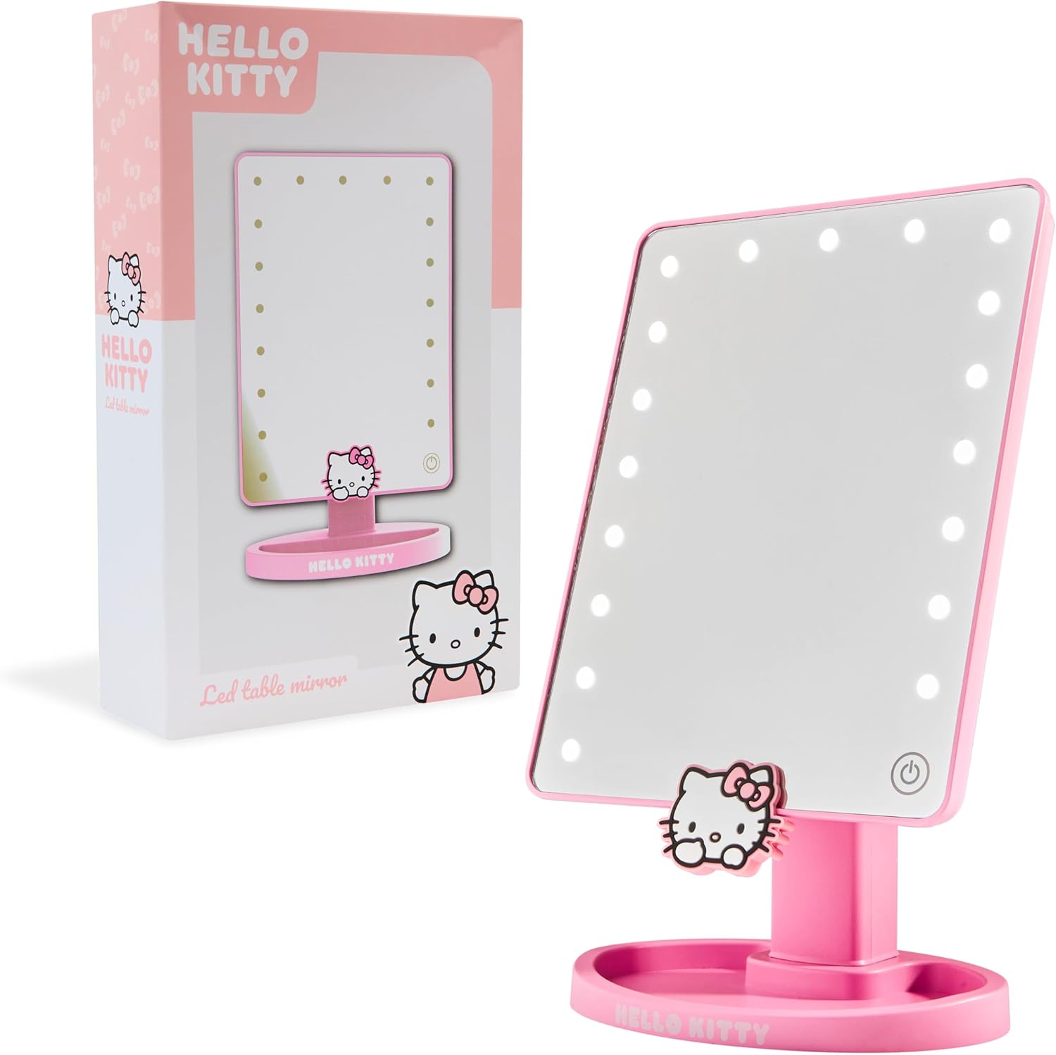 Hello Kitty Vanity Mirror with LED Touch Screen and Trinket Tray