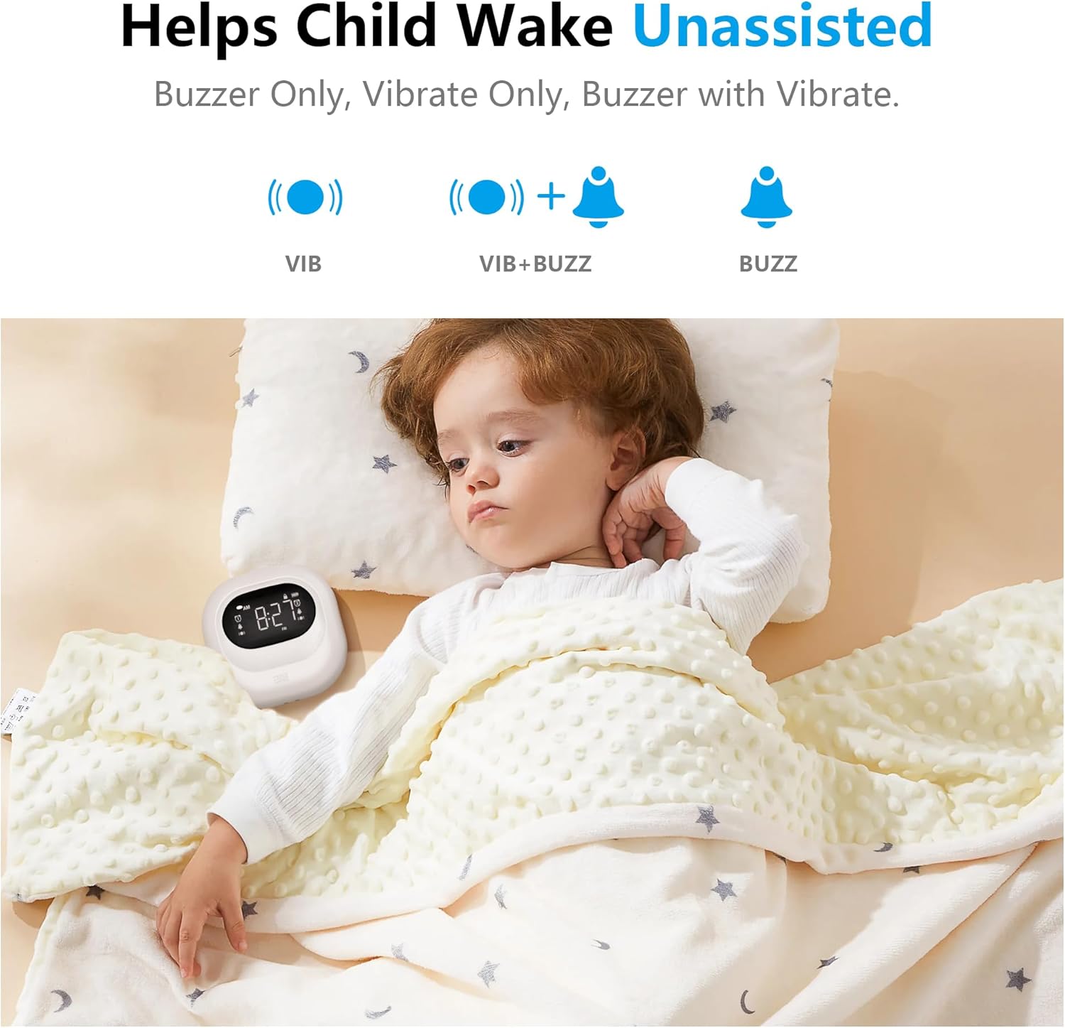 Vibrating Alarm Clock for Heavy Sleepers