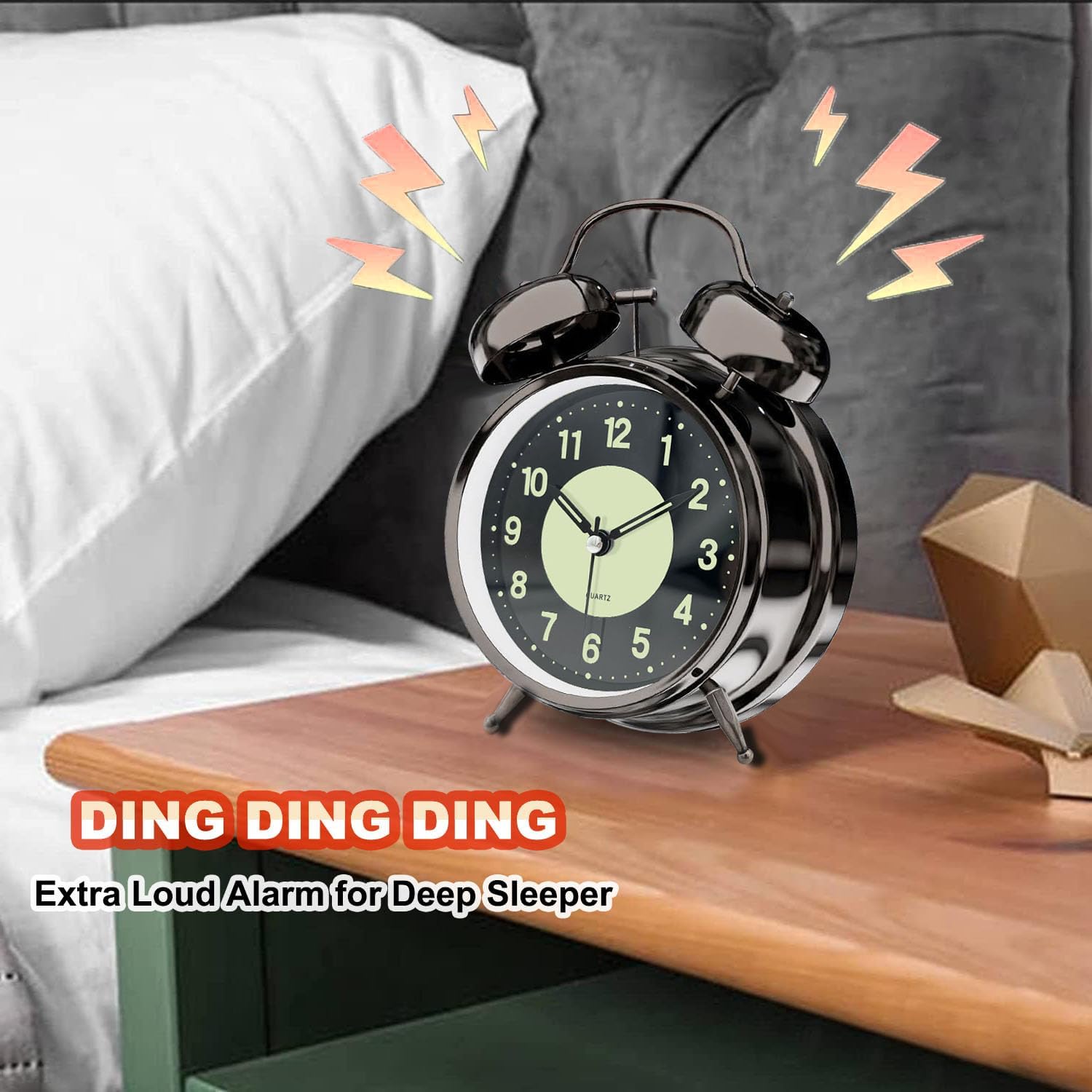 Lesipee Loud Alarm Clock for Heavy Sleeper