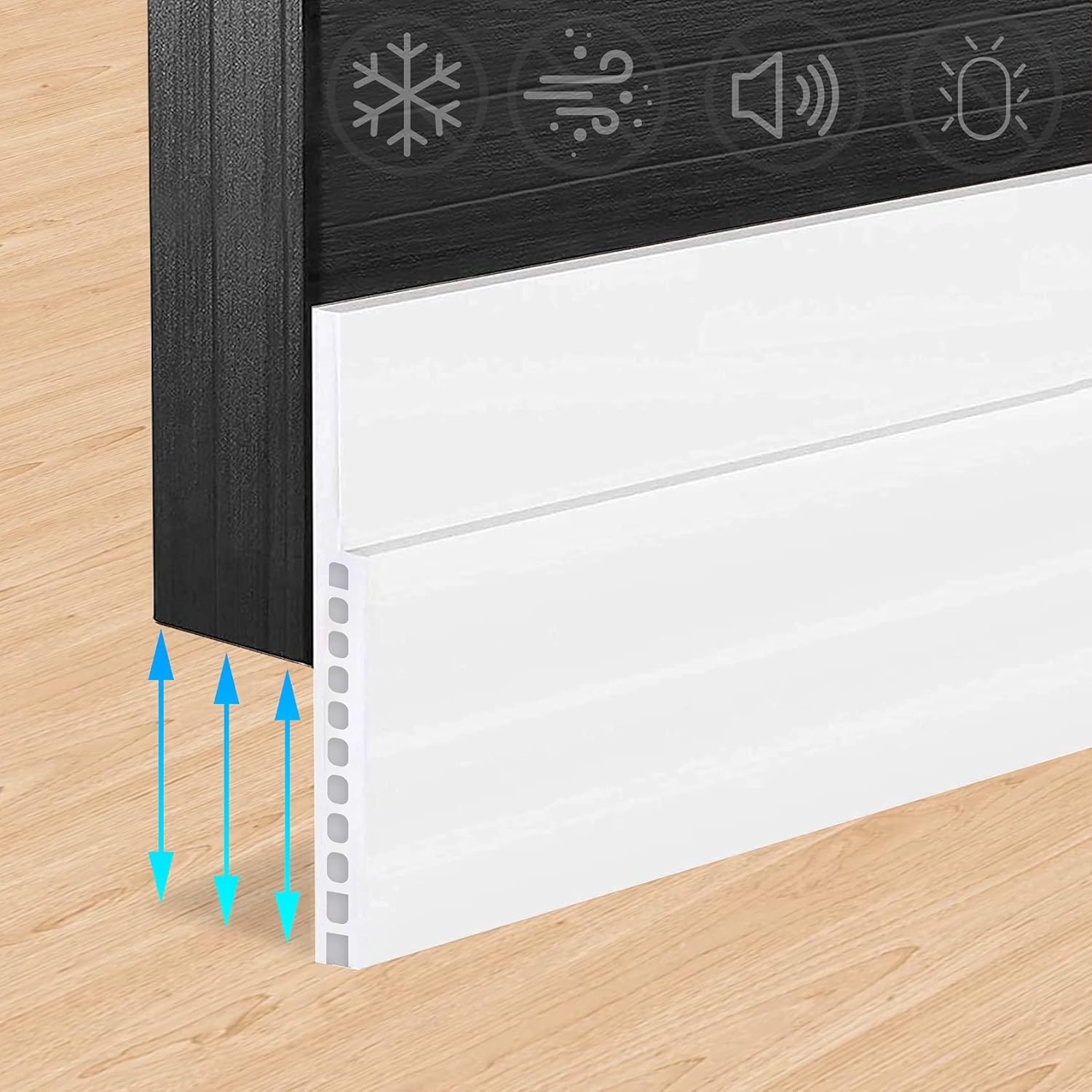 SYIPO Door Draft Stopper 3 W x 39 L Adjustable