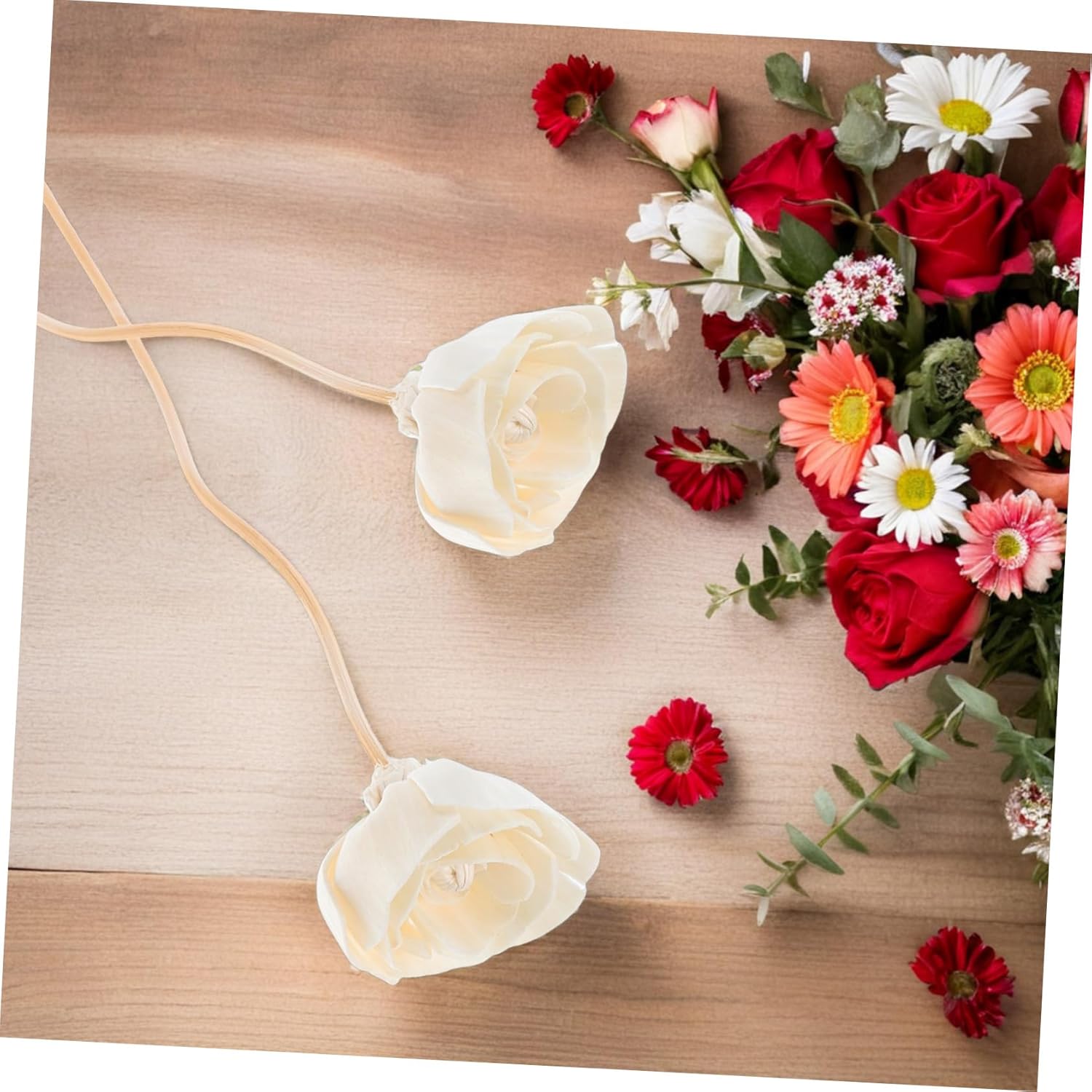 8pcs Aromatherapy Diffuser Sticks with Natural Dried Flowers