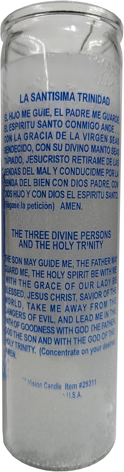 Generic Holy Trinity White Pillar Candle