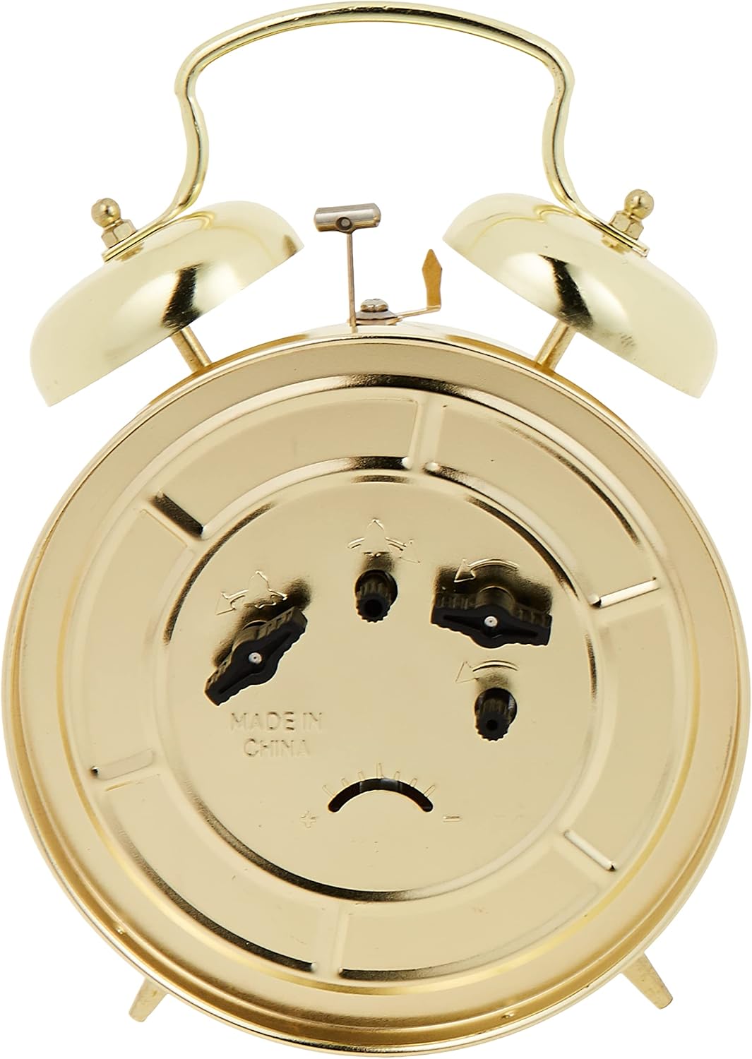 Bulova B8124 Bellman Alarm Clock in Gold