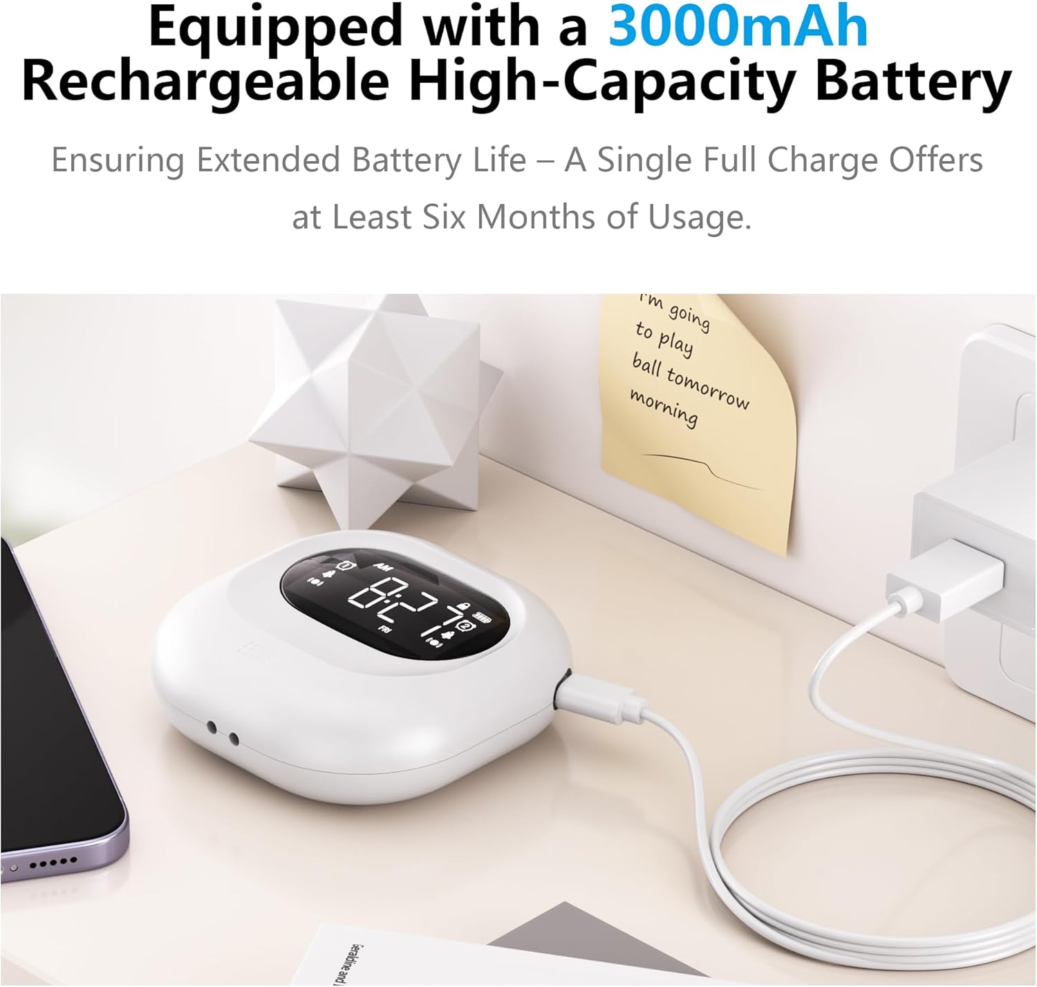 Vibrating Alarm Clock for Heavy Sleepers