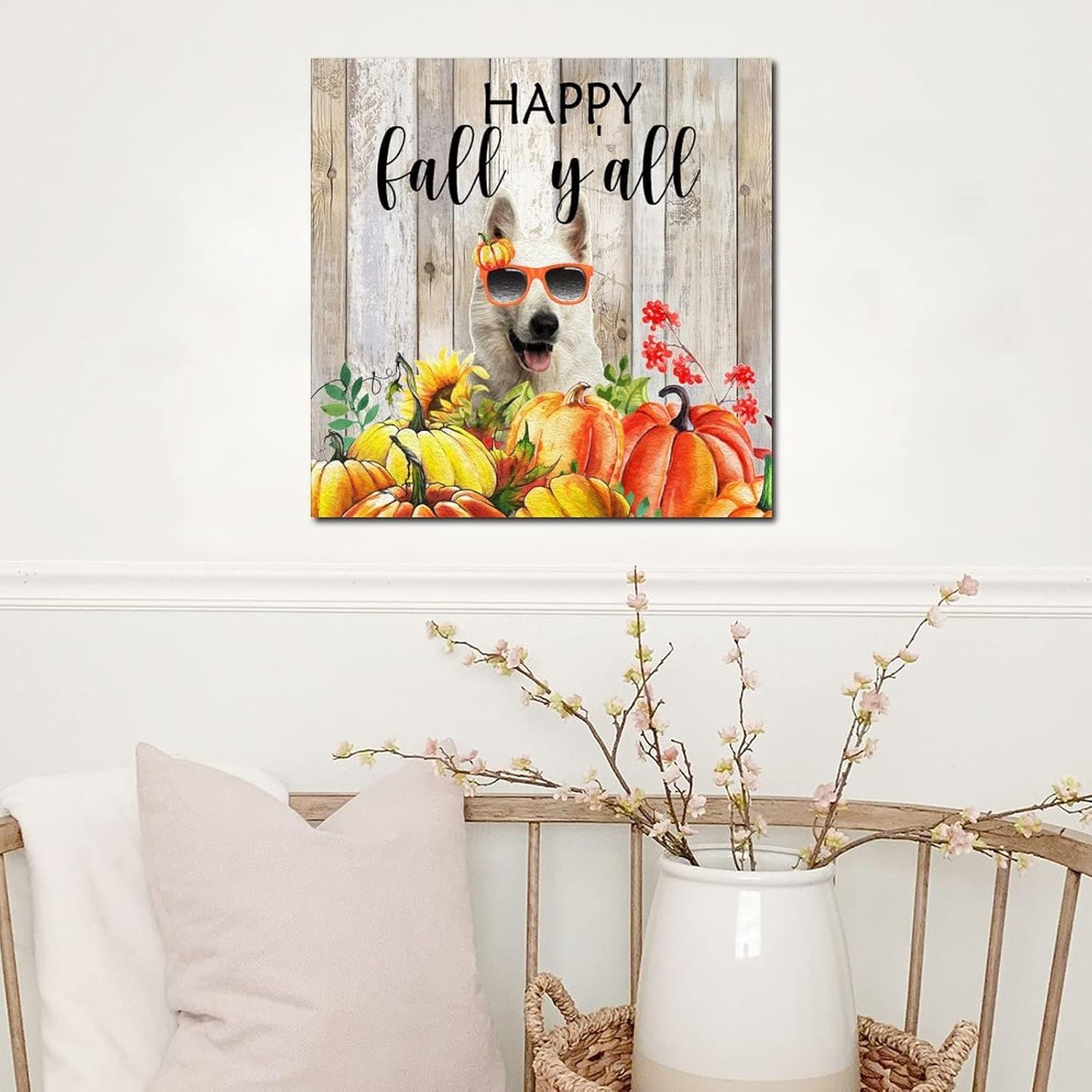 Thanksgiving Hello Fall Decorative Wooden Plaque Sign