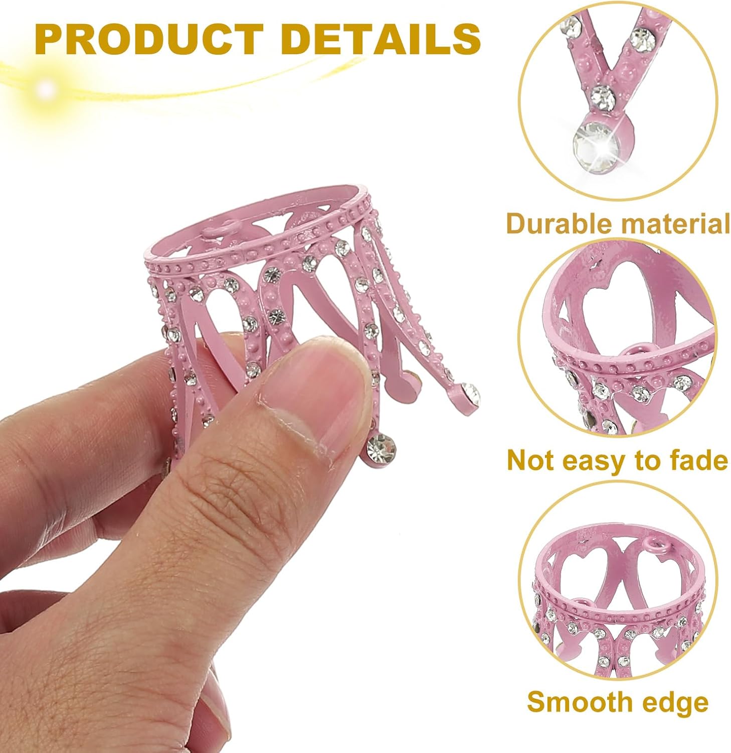 Uxcell 2pcs Metal Crystal Ball Display Stand