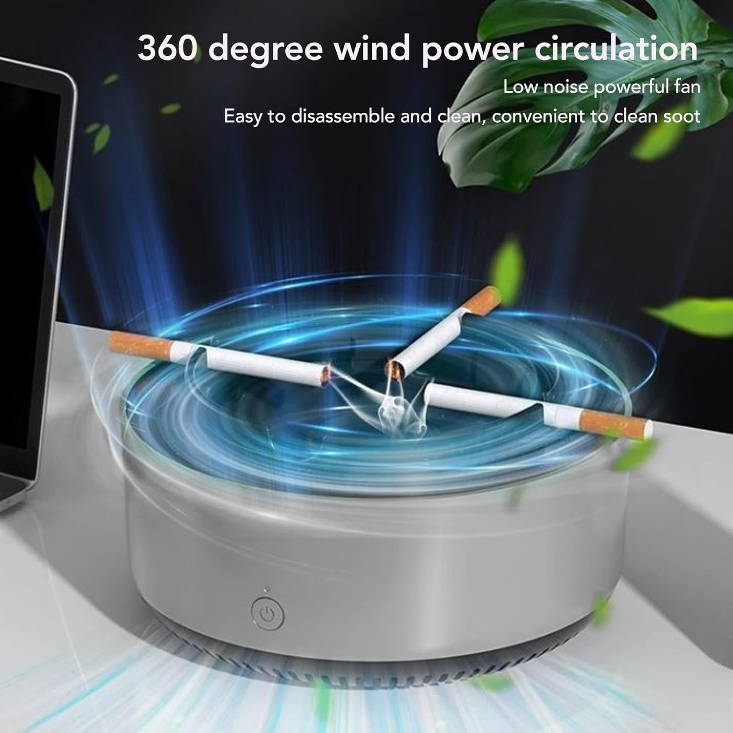 Smart Ashtray Self Extinguishing with Air Purification