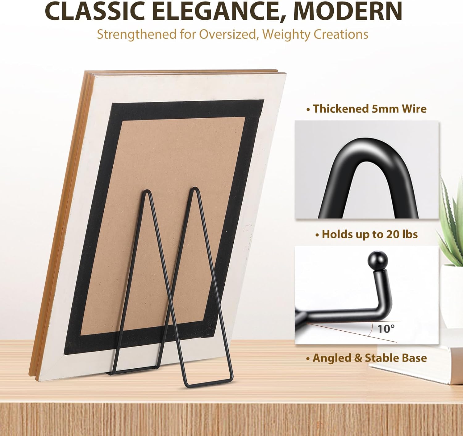 12 Inch Oversized Plate Holder Display Stand 2 Pack