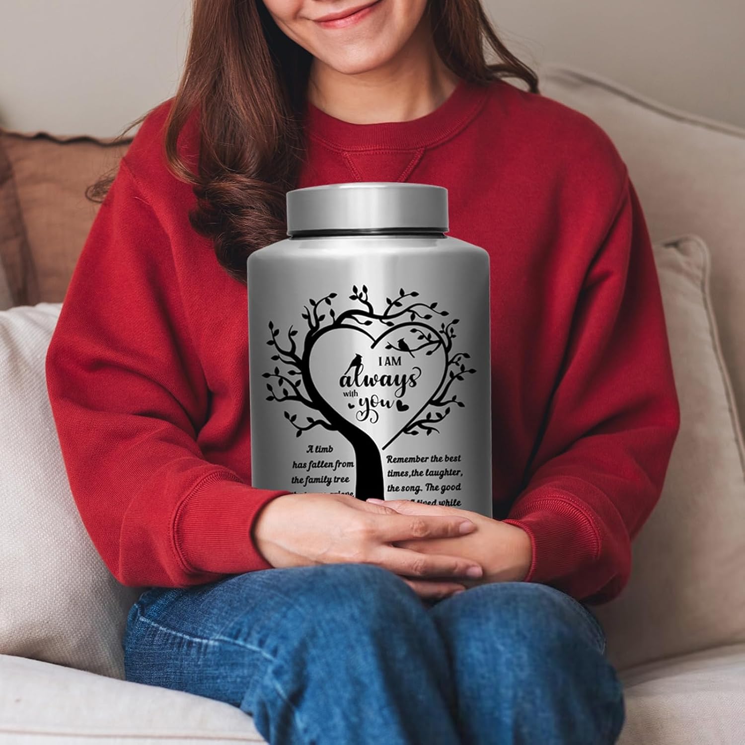 WAVITA Cremation Urn for Human Ashes 220 lbs Decorative
