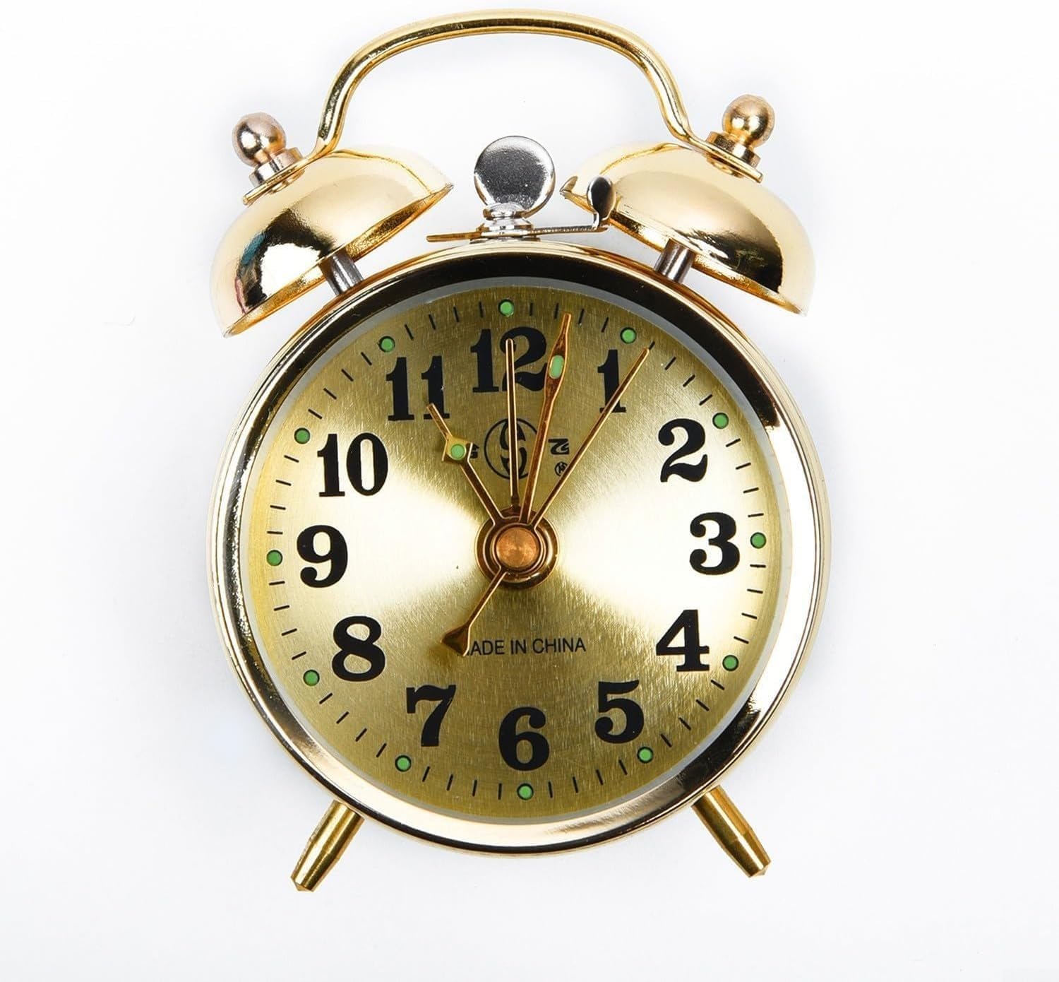 7cm Manual Wind Up Twin Bell Alarm Clock